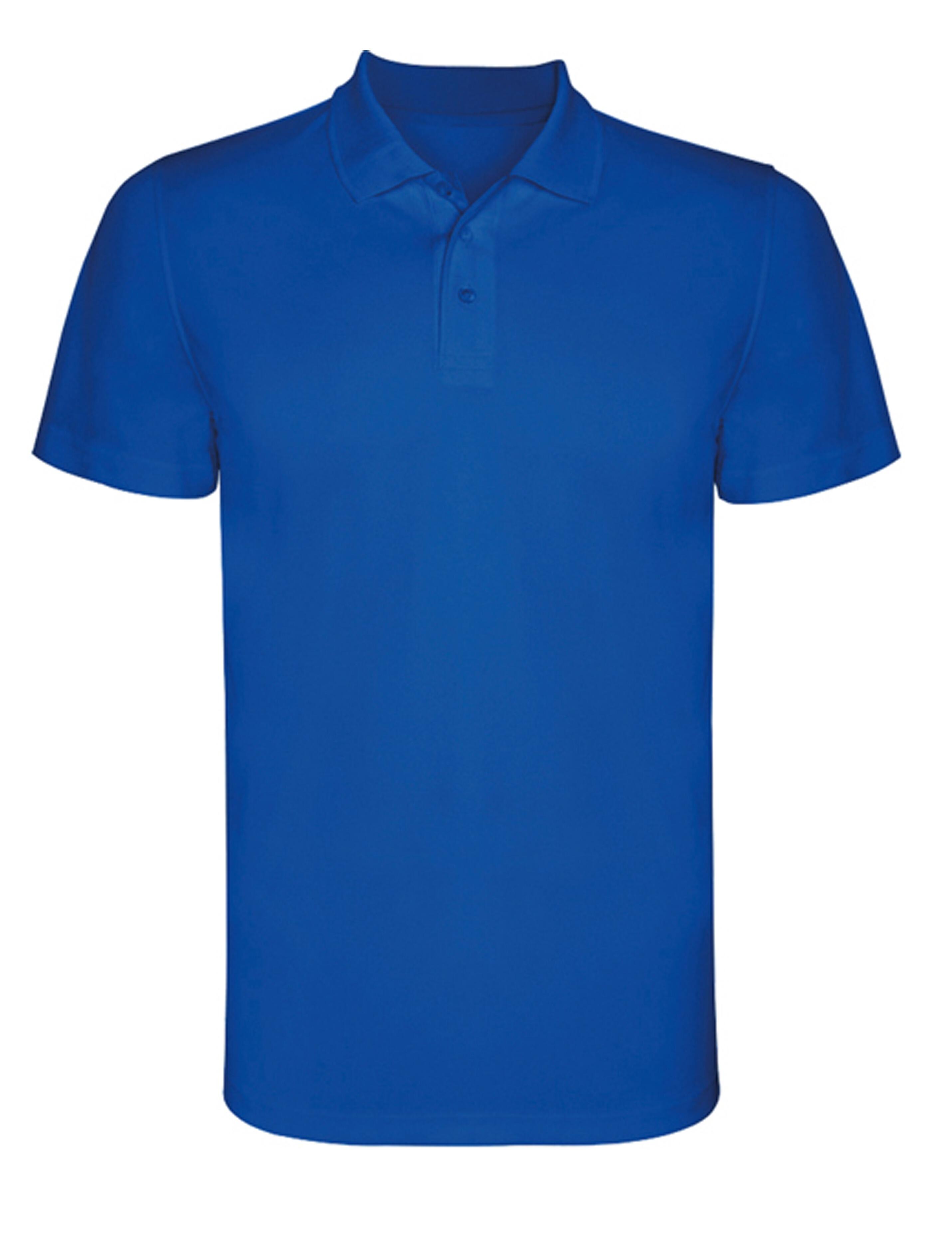 Custom royal blue polo shirt for printing or embroidery