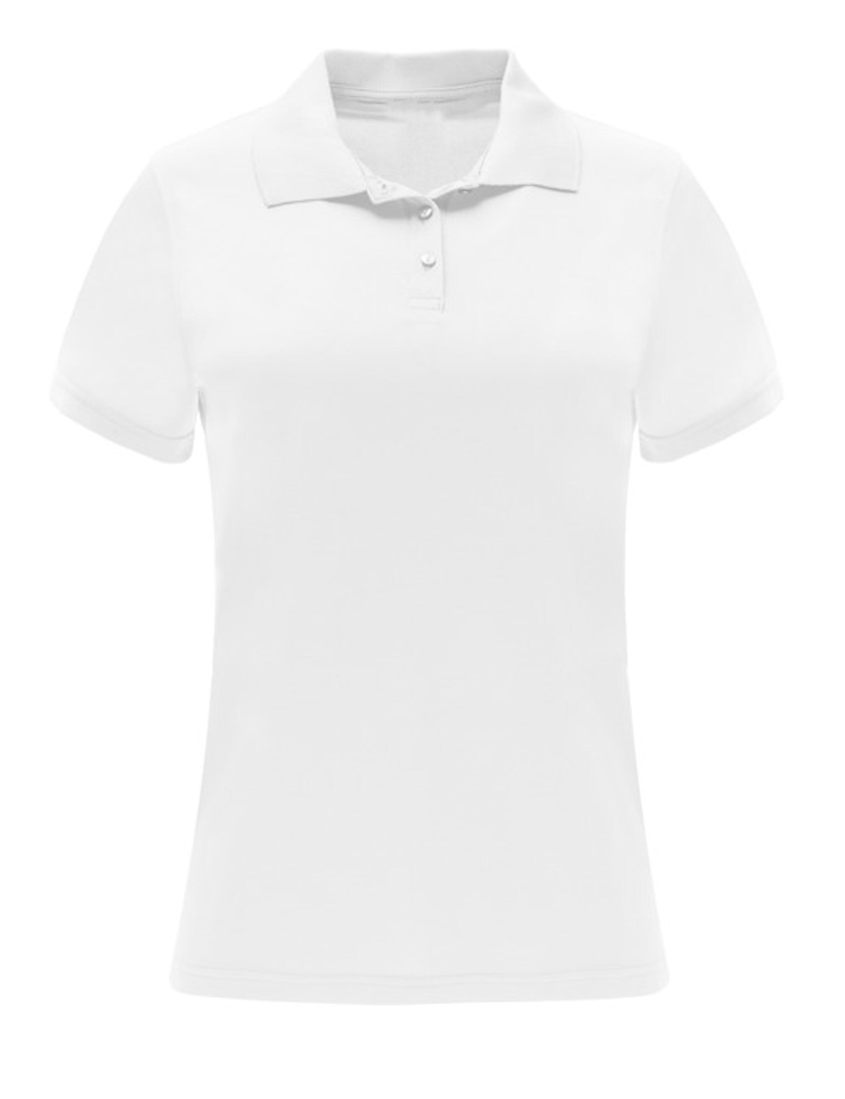 White Dri-FIT women's polo shirt plain for printing or embroidery