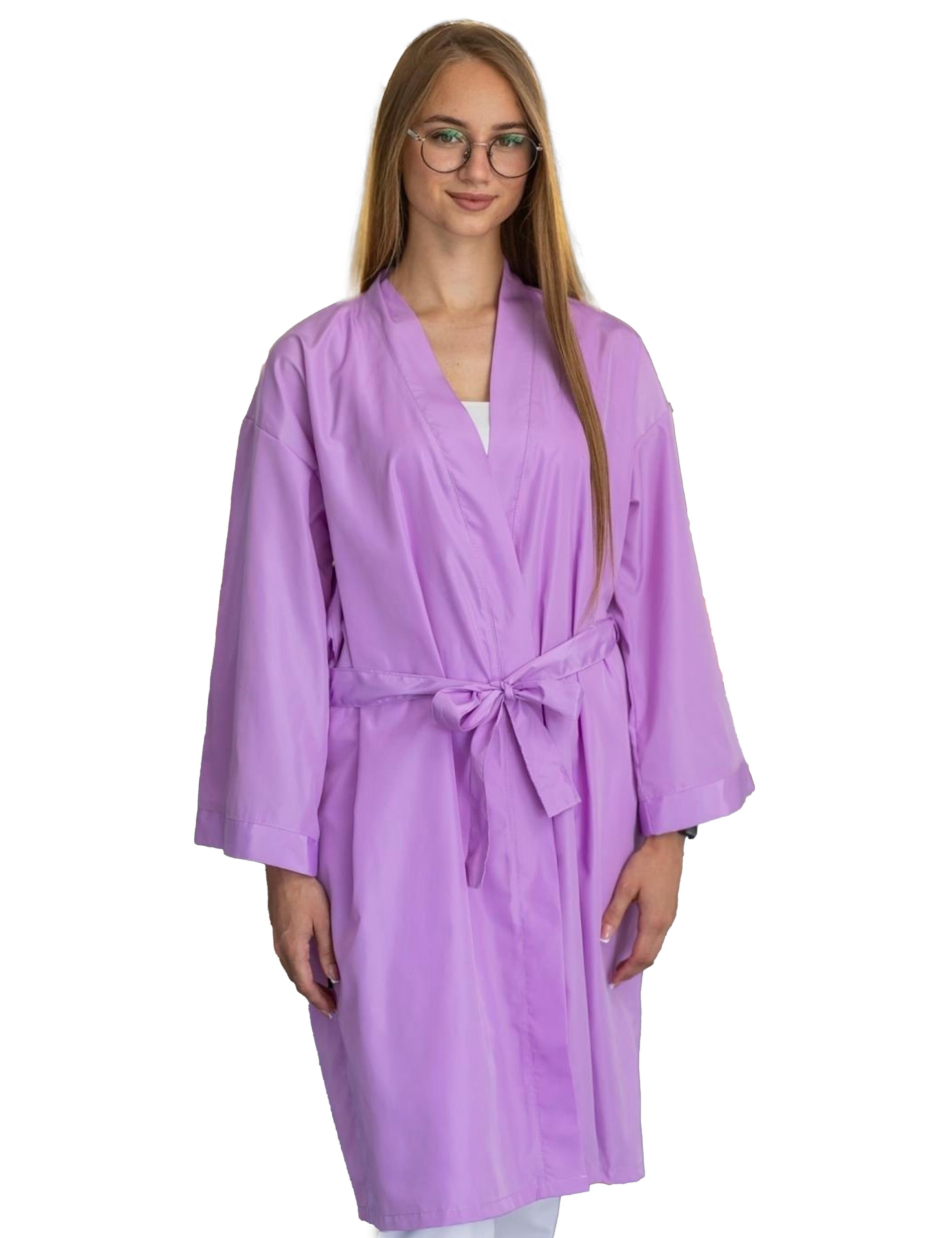 Hairdressing Kimono Gown Lilac