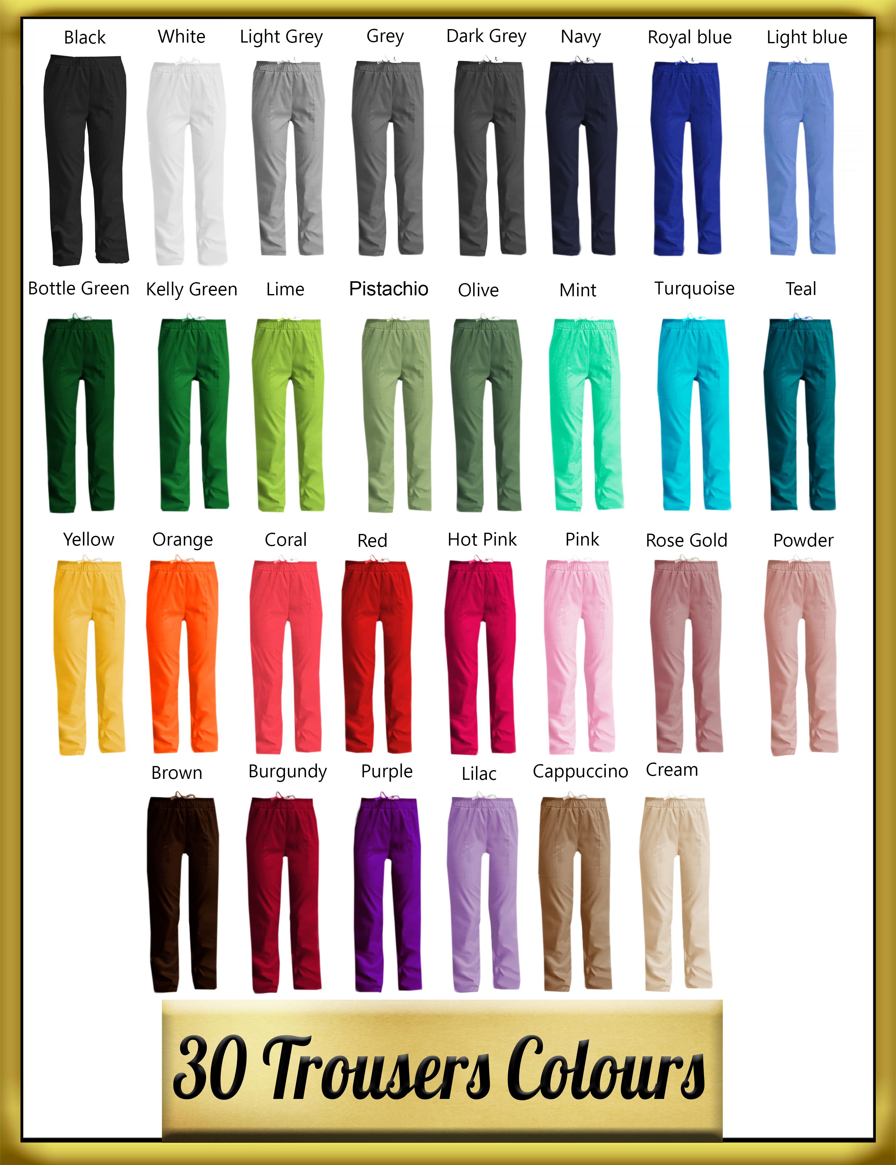 Printed Unisex Chef's Trouser in 30 colours