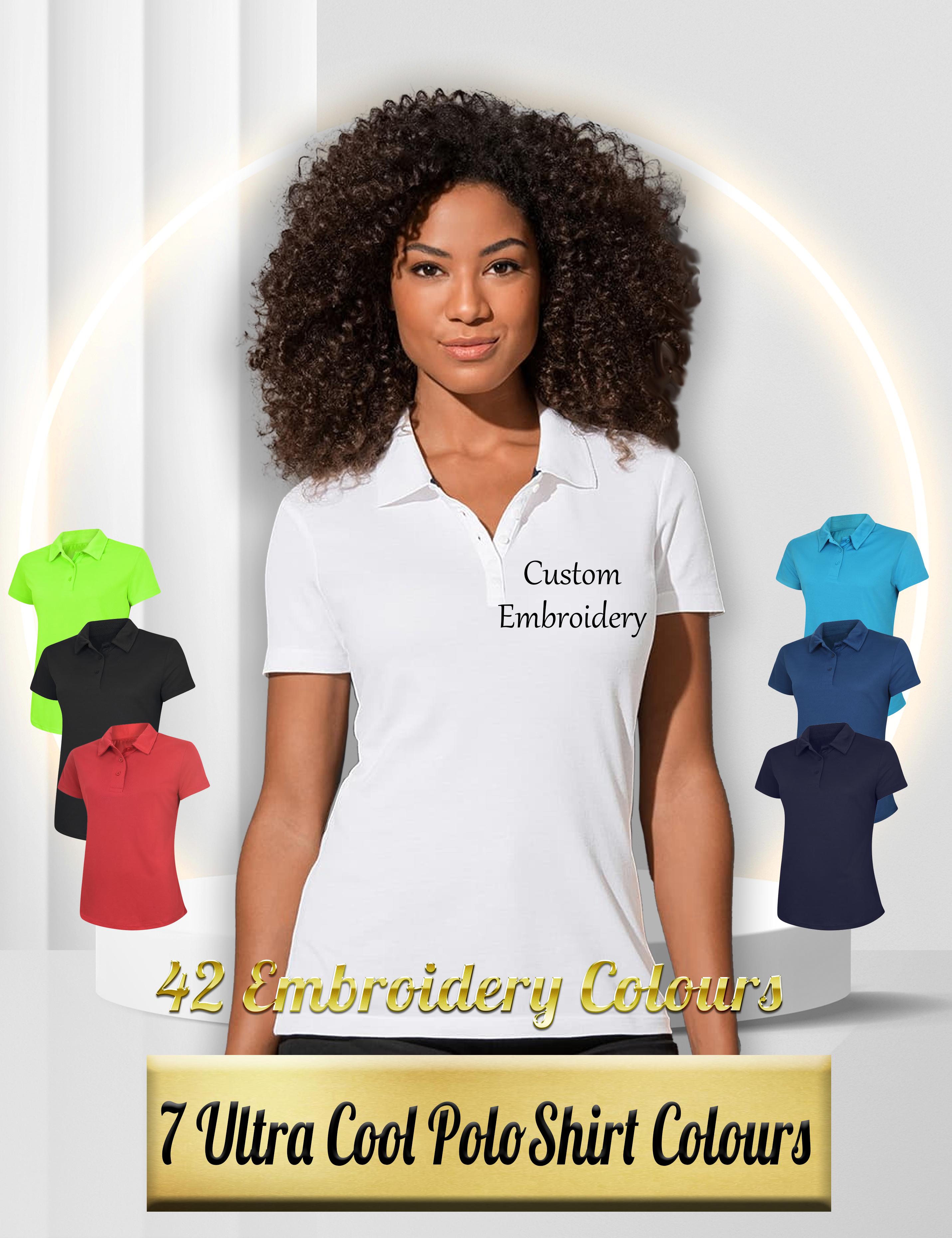 Embroidered Women's Dri Fit Polo Shirt
