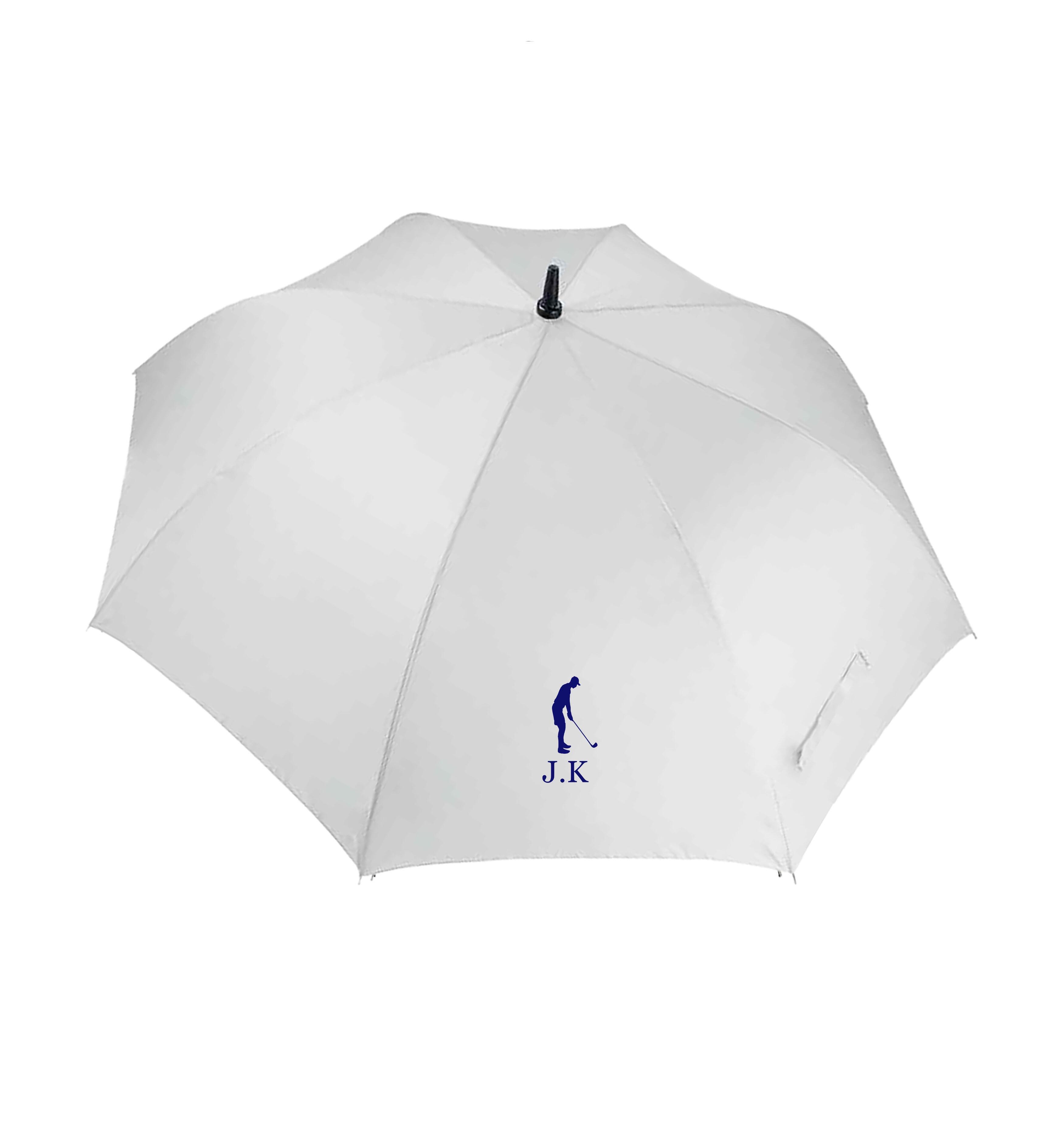 Men's Large Golf Umbrella White