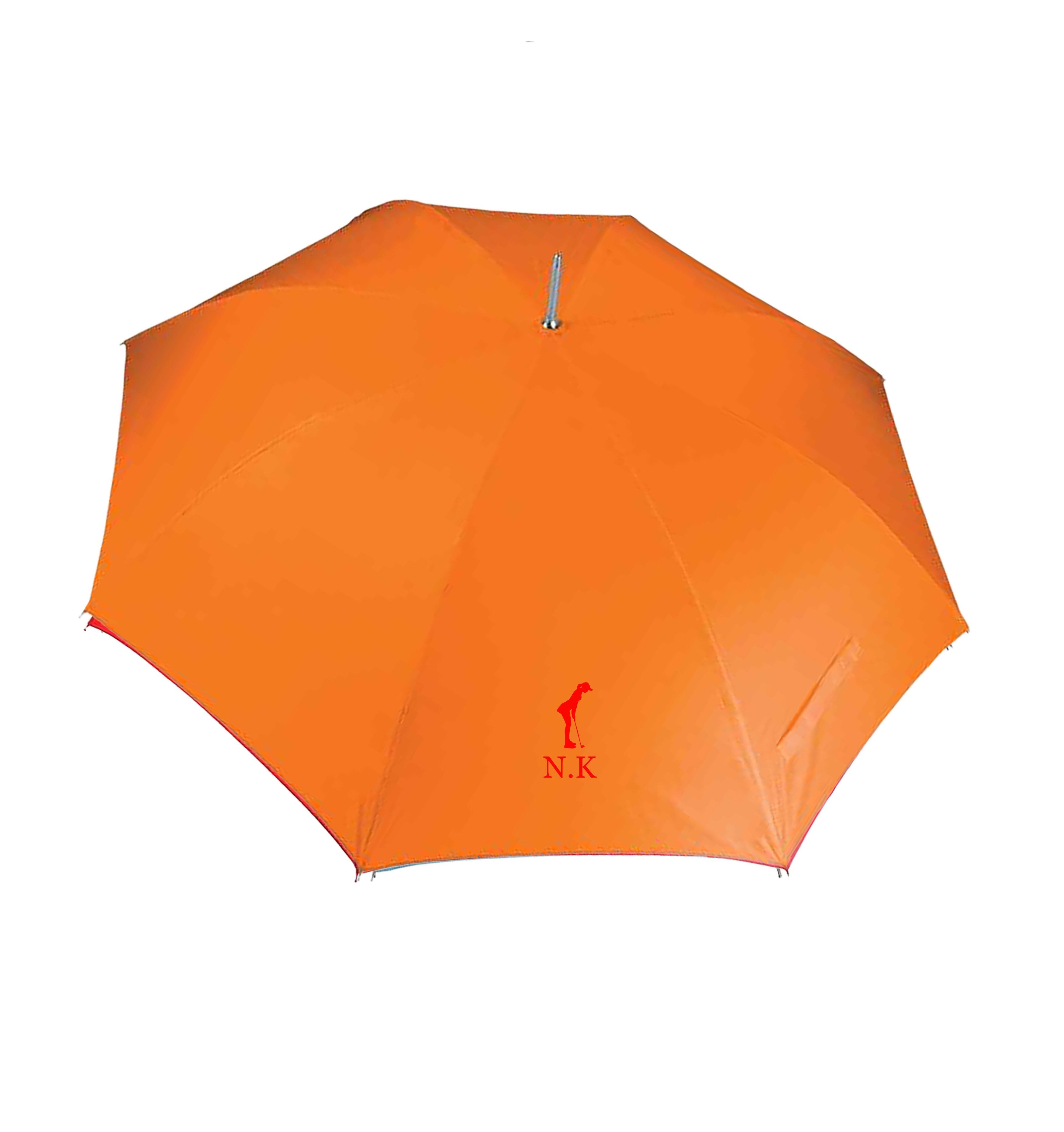 Women's Large Golf Umbrella Orange