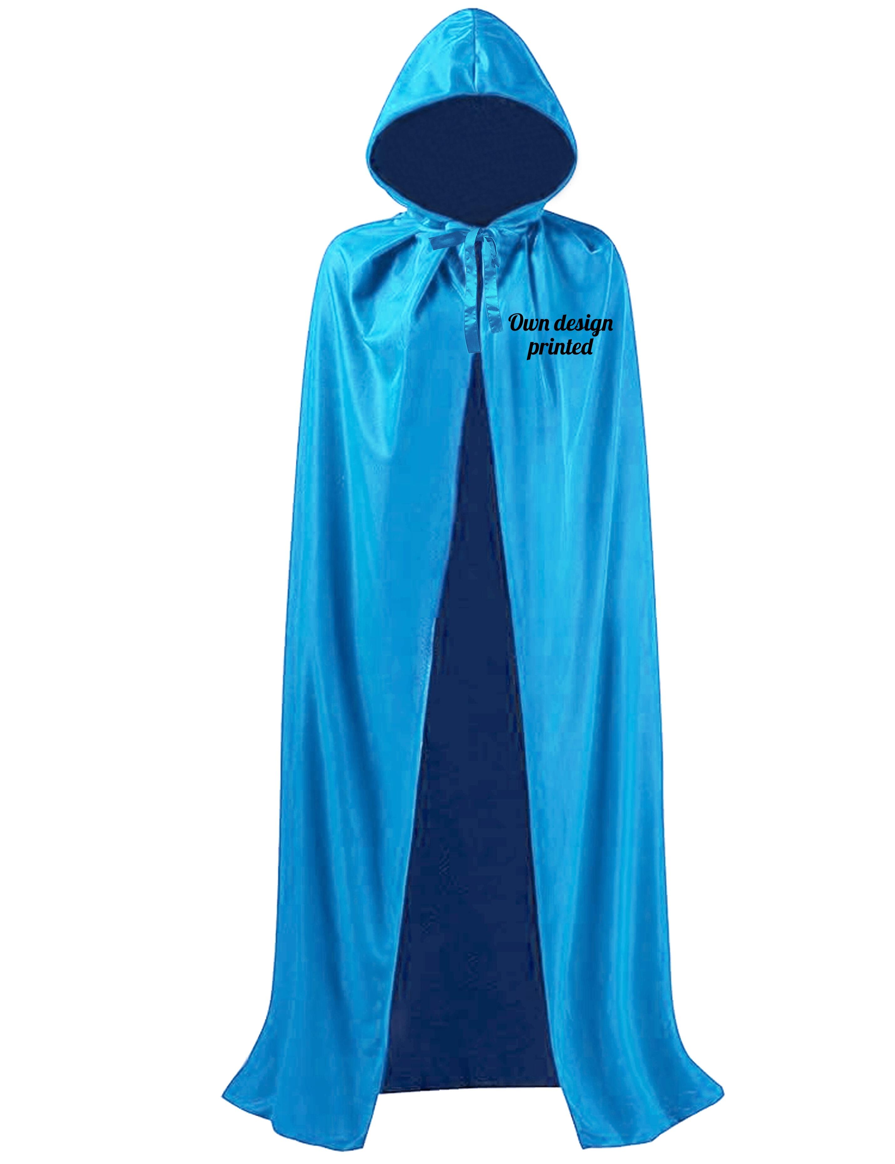 Personalised Hooded Hairdressing Show Robe Turquoise