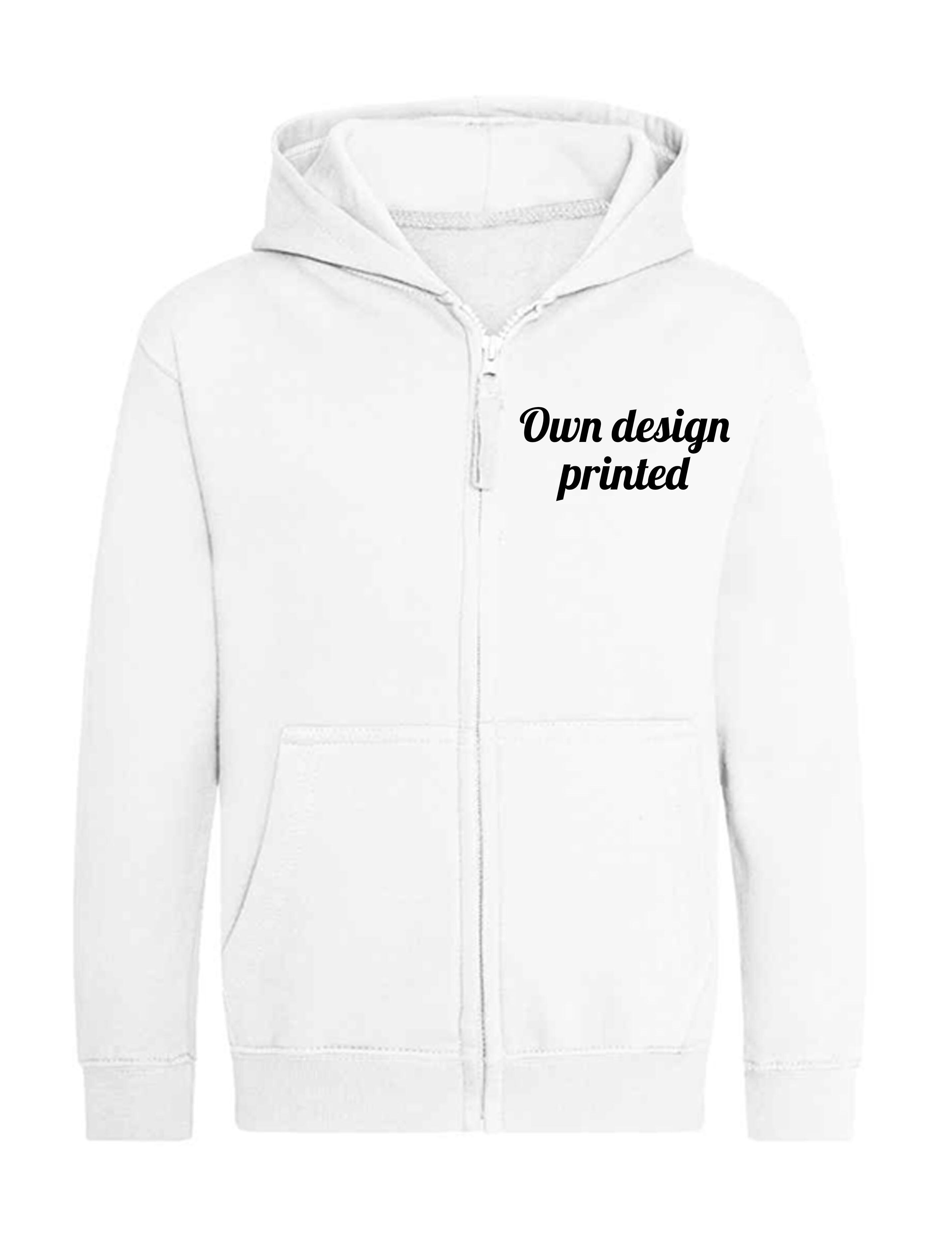 White zip up hoodie kids sale