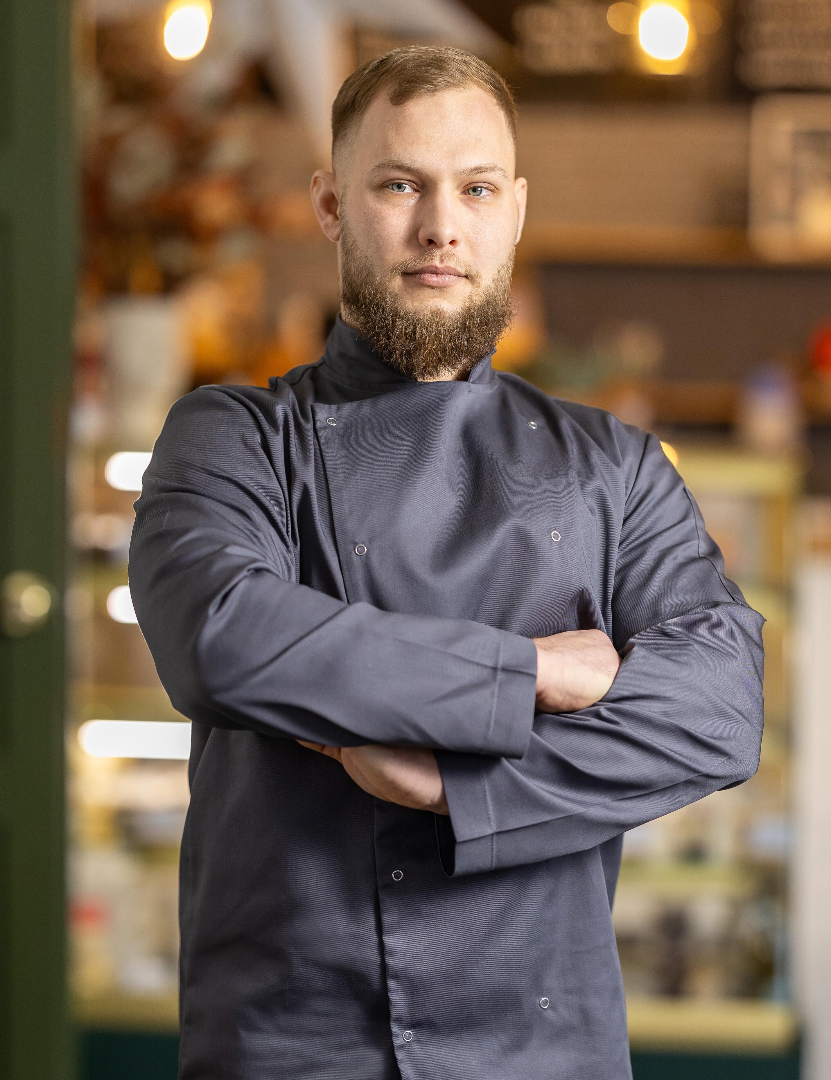 Dark Grey Chef Coats with own logo