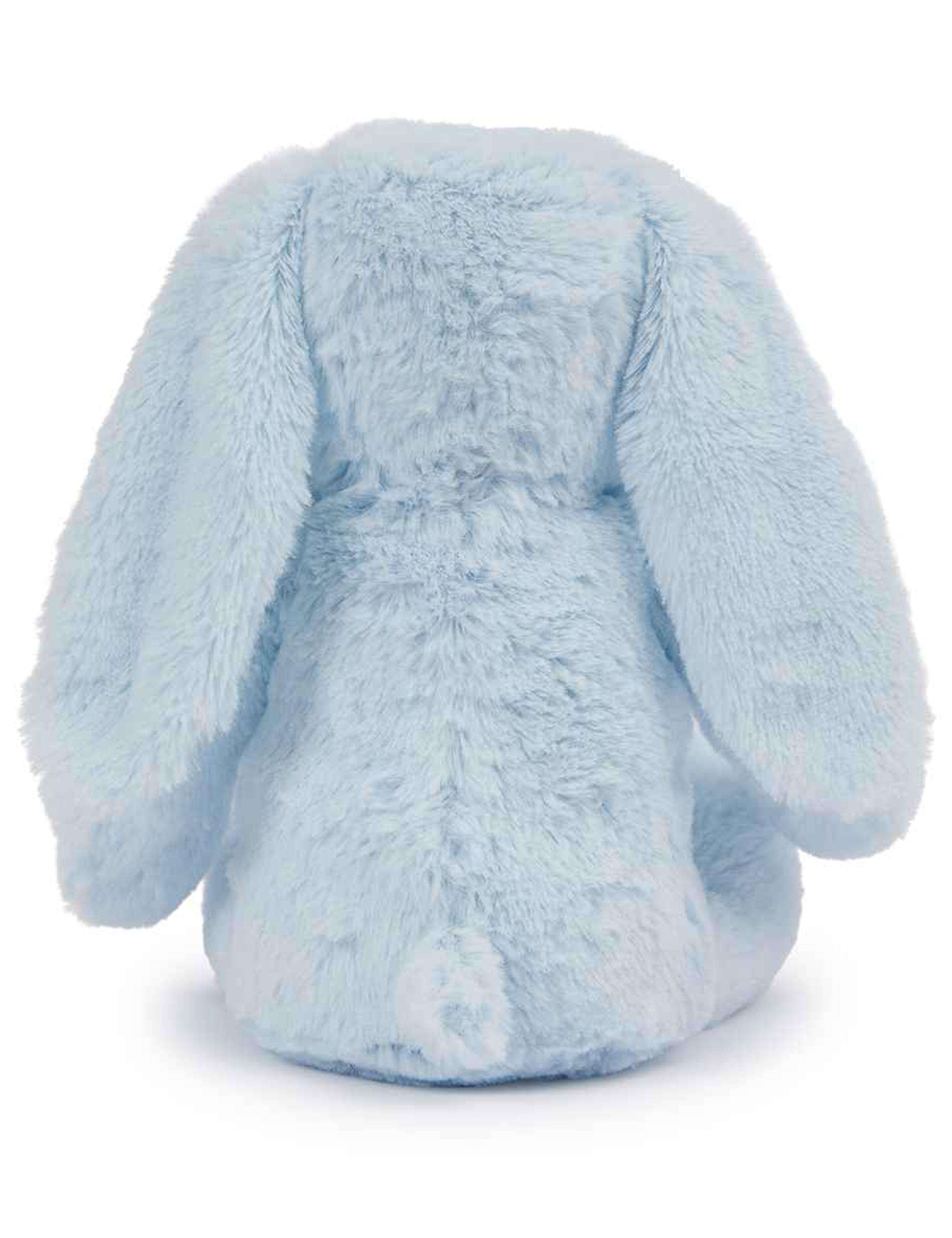 Printed small bunny teddy light blue with design