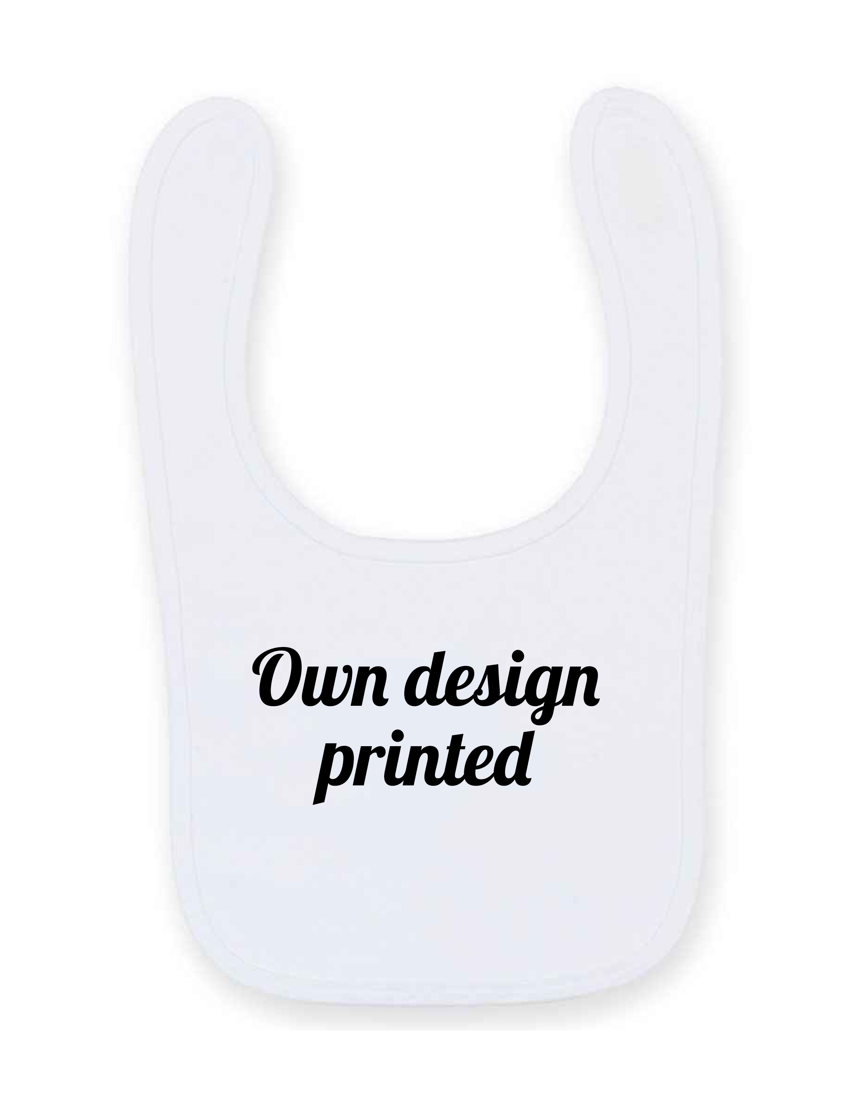 Personalised Babies Bib White with Embroidery