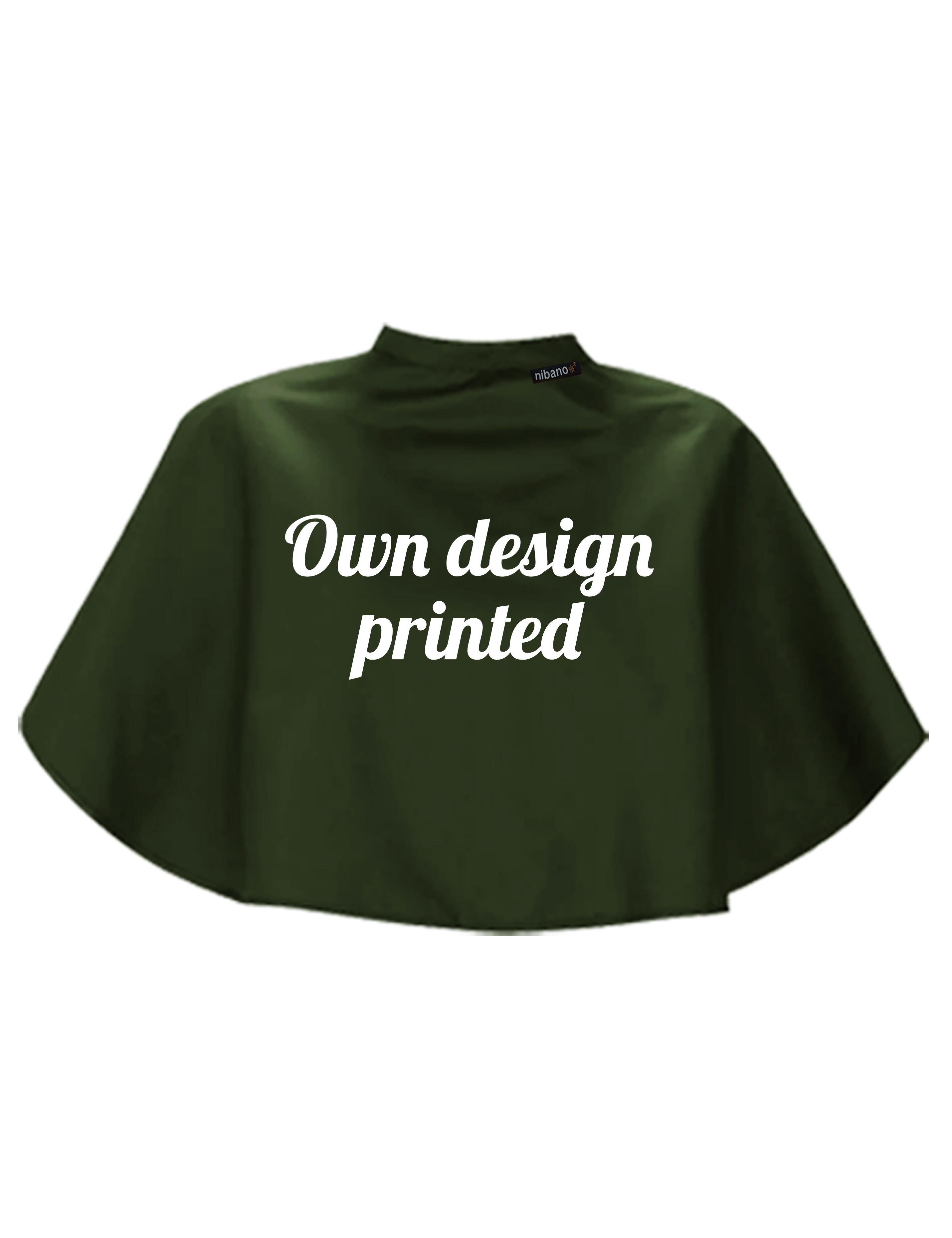 Makeup Cape with own logo  Vintage Green