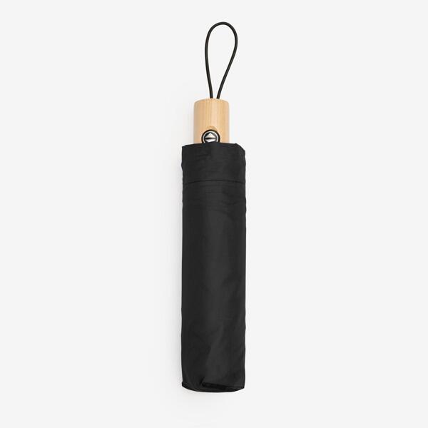 Personalised Foldable Storm Umbrella black with name or logo printed