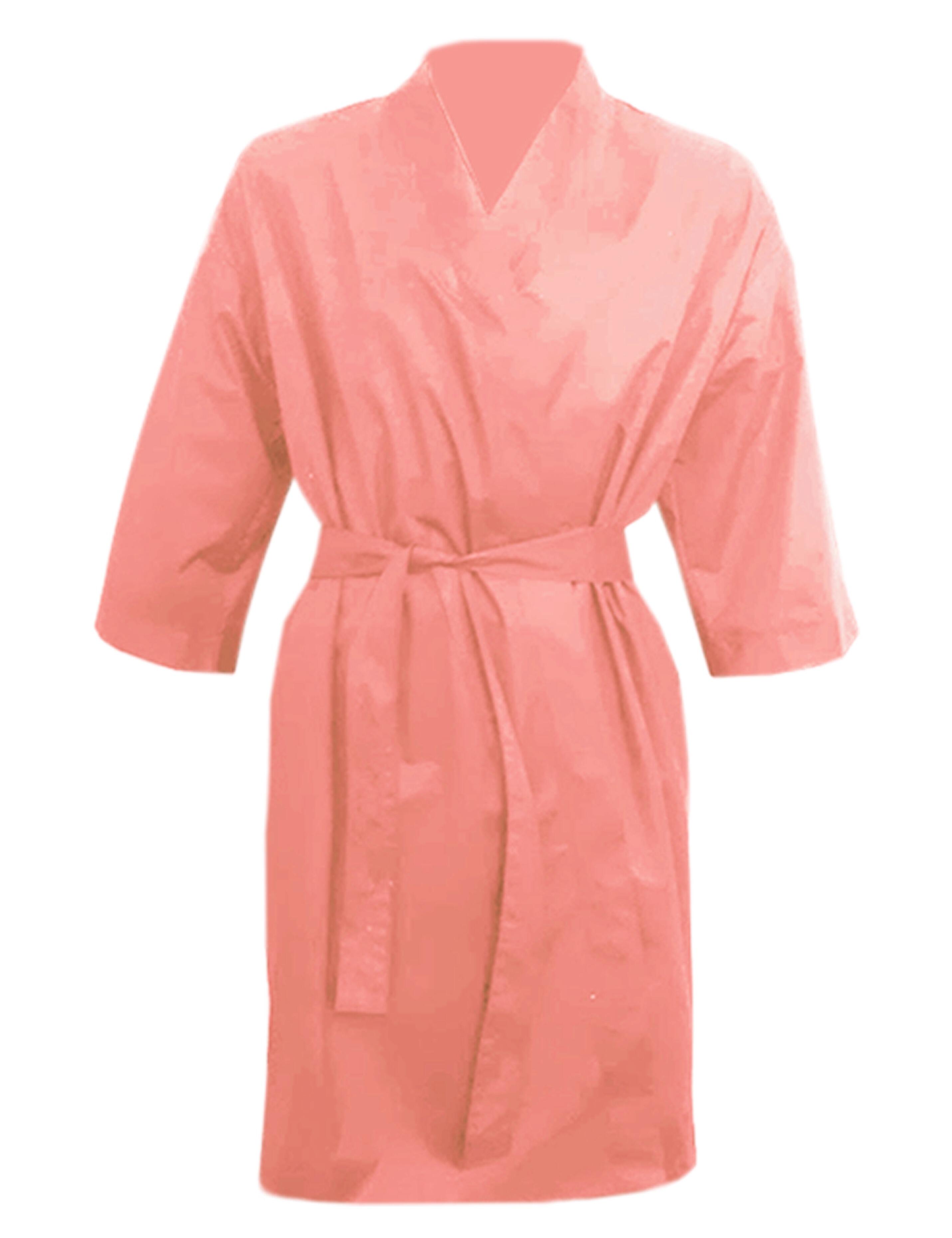 Nibano Hairdressing Kimono Gown Peach
