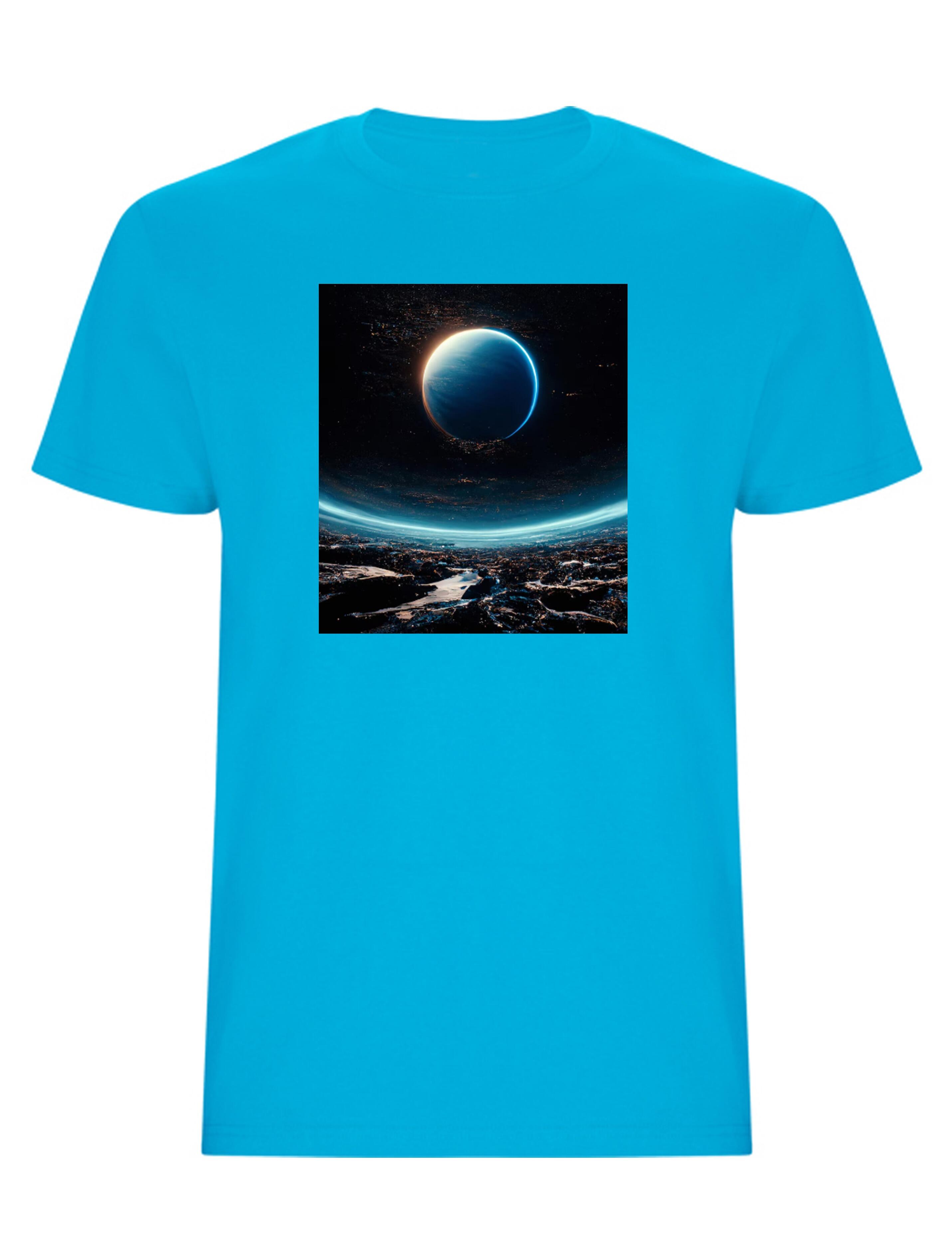 Custom Photo Printed Heavyweight Kids T-Shirt Turquoise