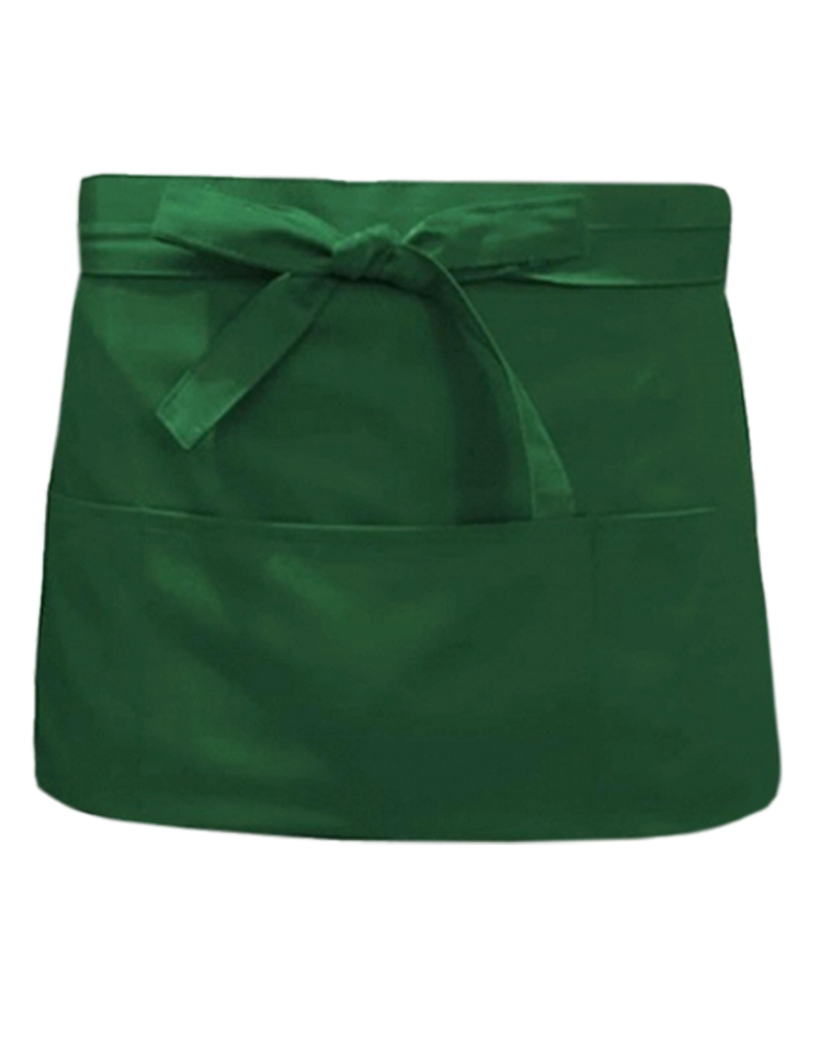 Nibano short bar apron kelly green