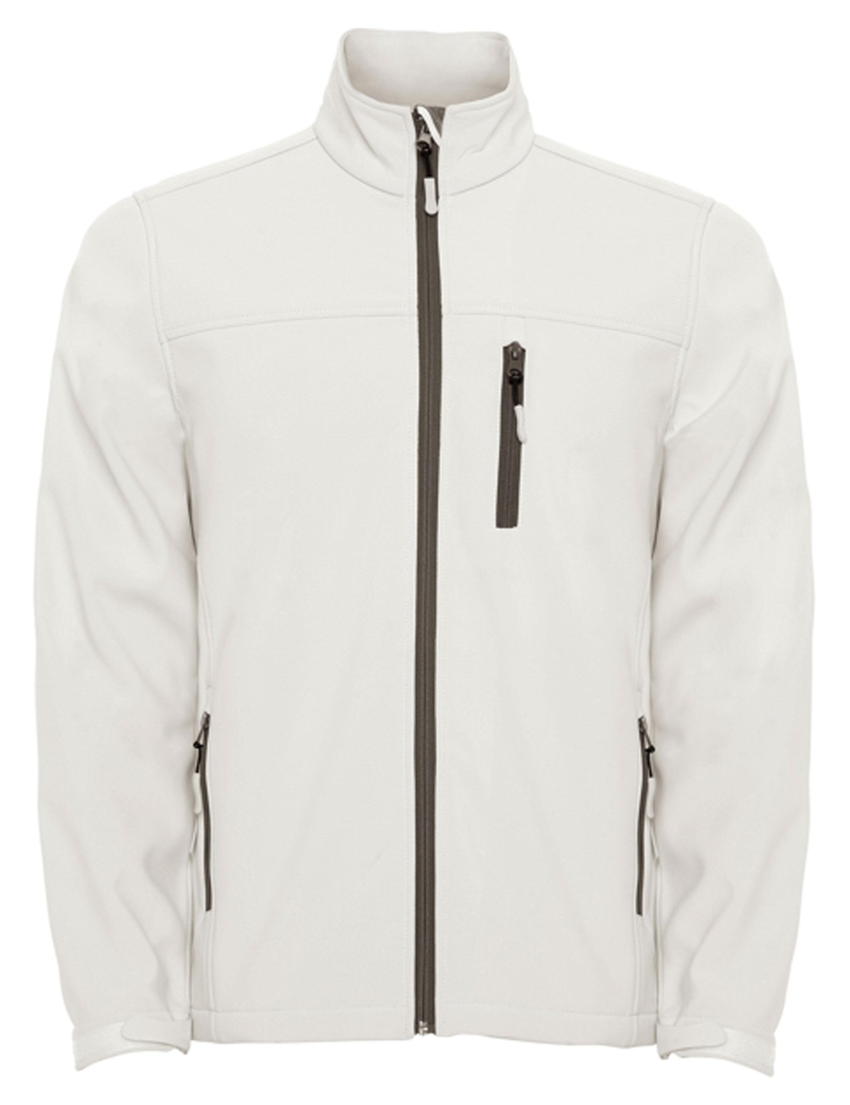 White softshell jacket suitable for printing or embroidery