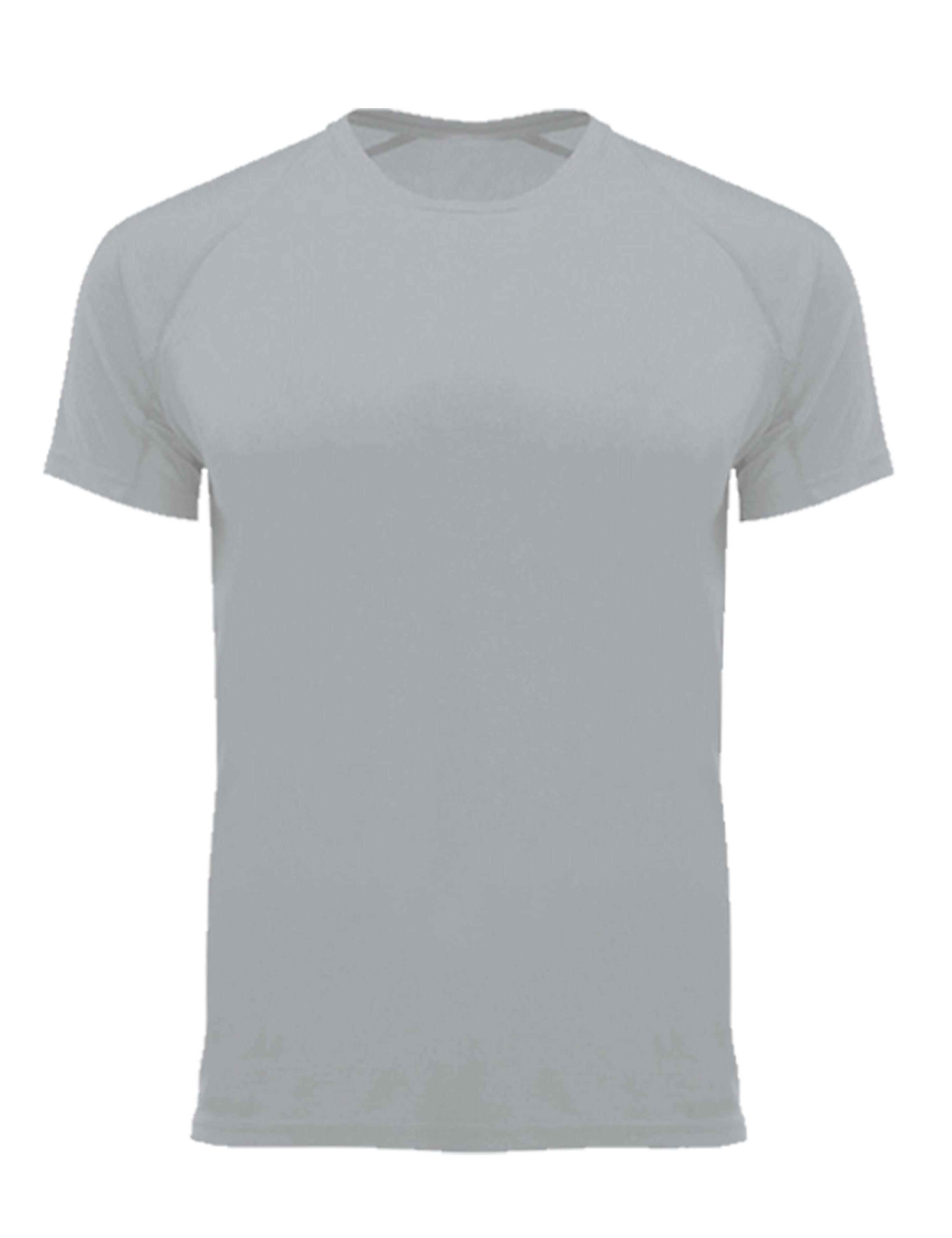 Light Grey Dri Fit gym and fitness T-shirt – plain or custom printed