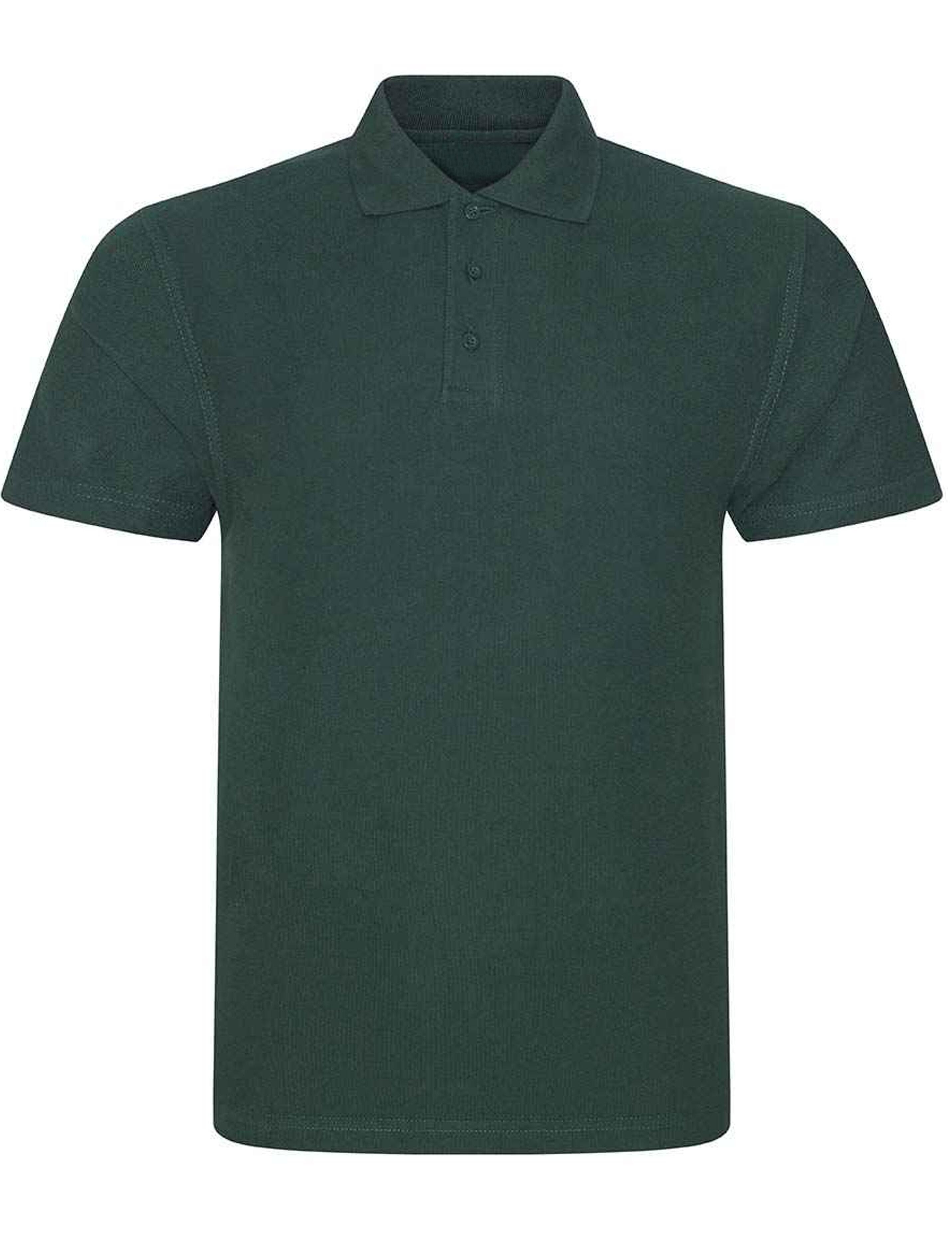 Polycotton Bottle green polo shirt durable and soft uniform or casual style