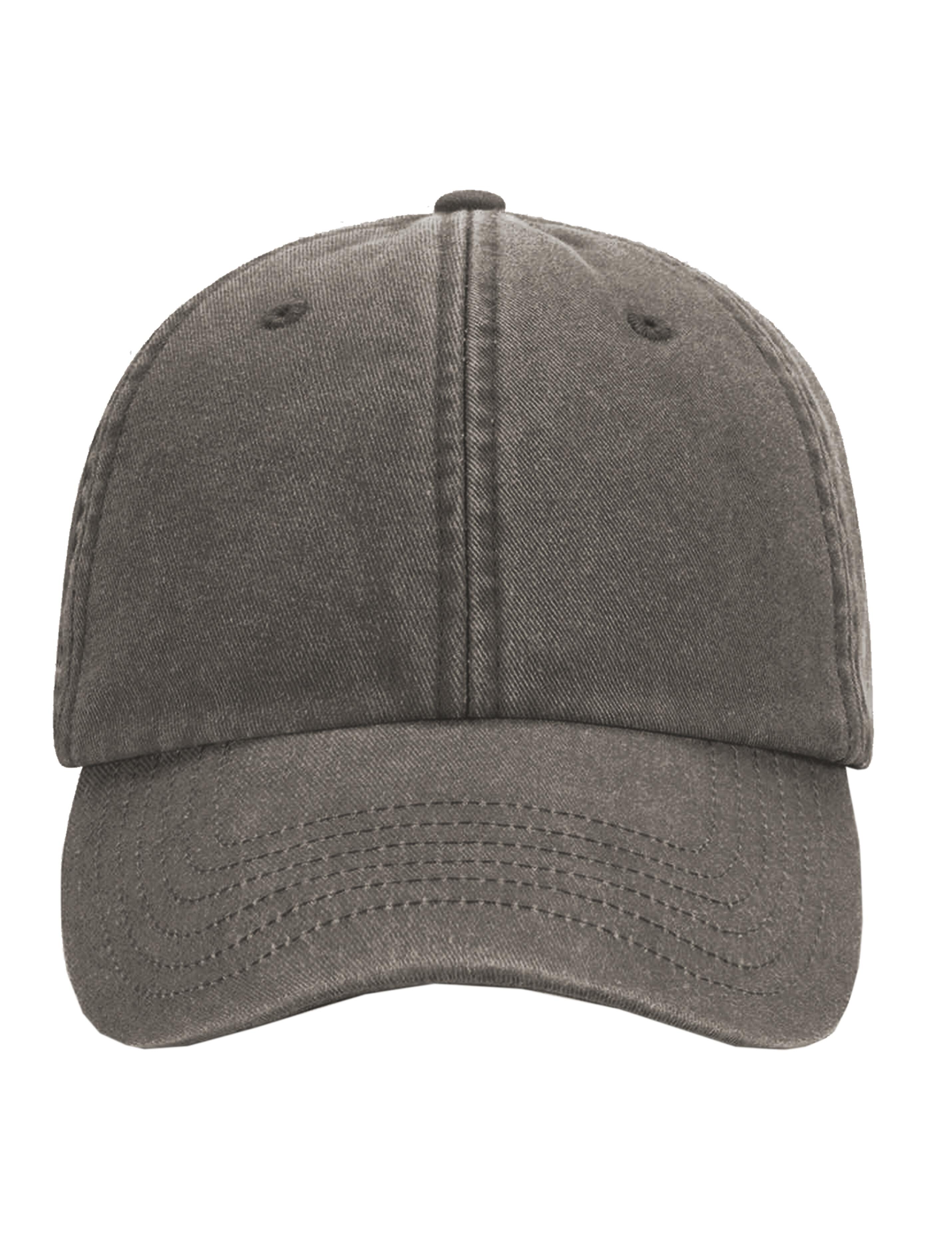 Classic brown baseball cap low profile vintage style