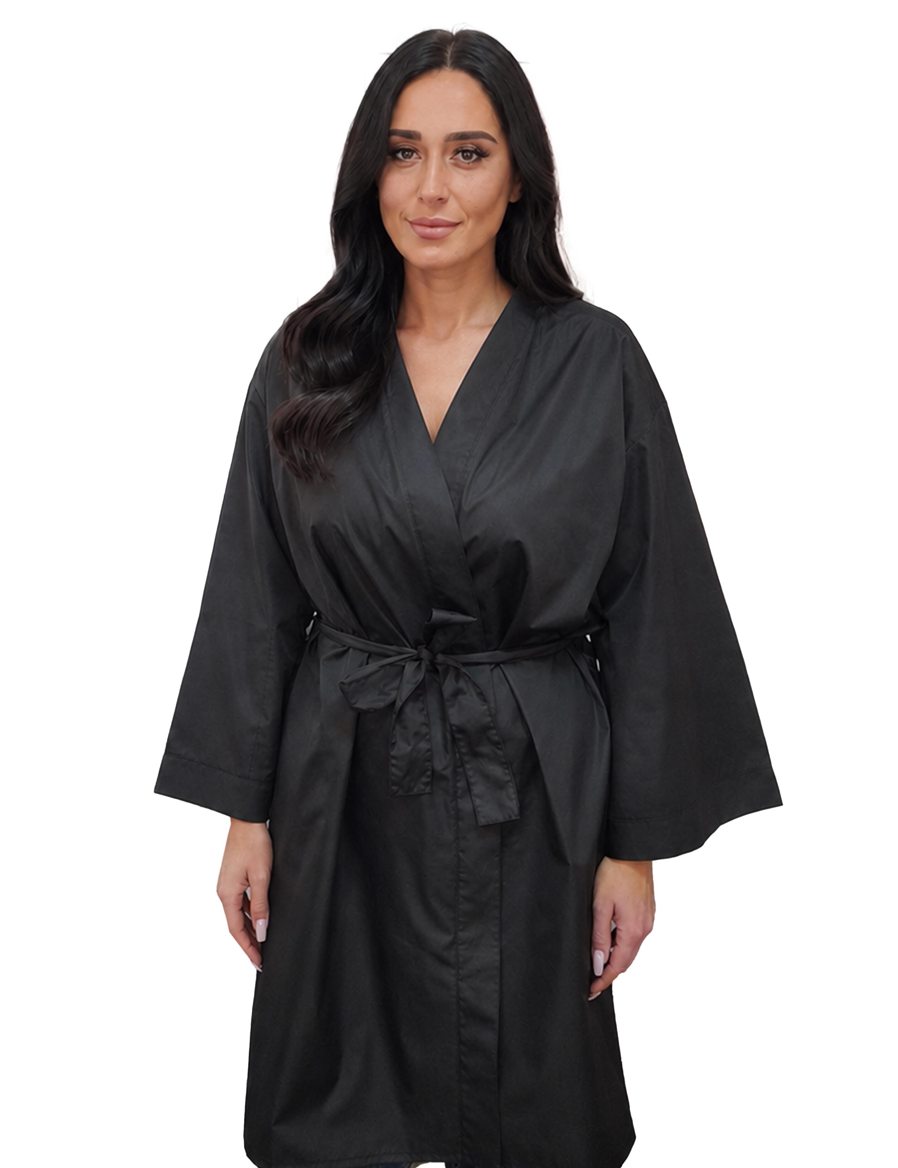 Waterproof robes for hairdressers black