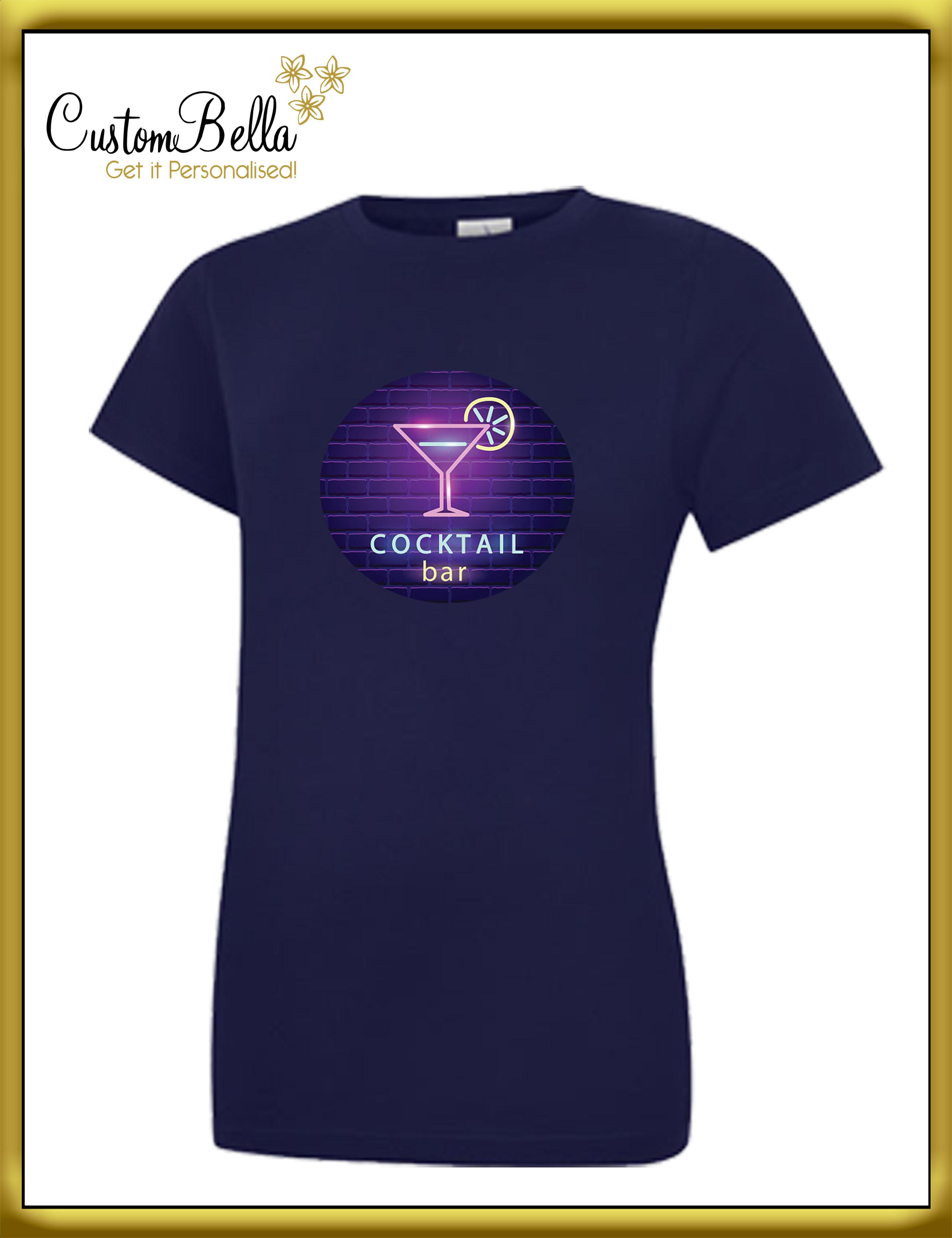Full Colour Printed Women's T-shirt navy