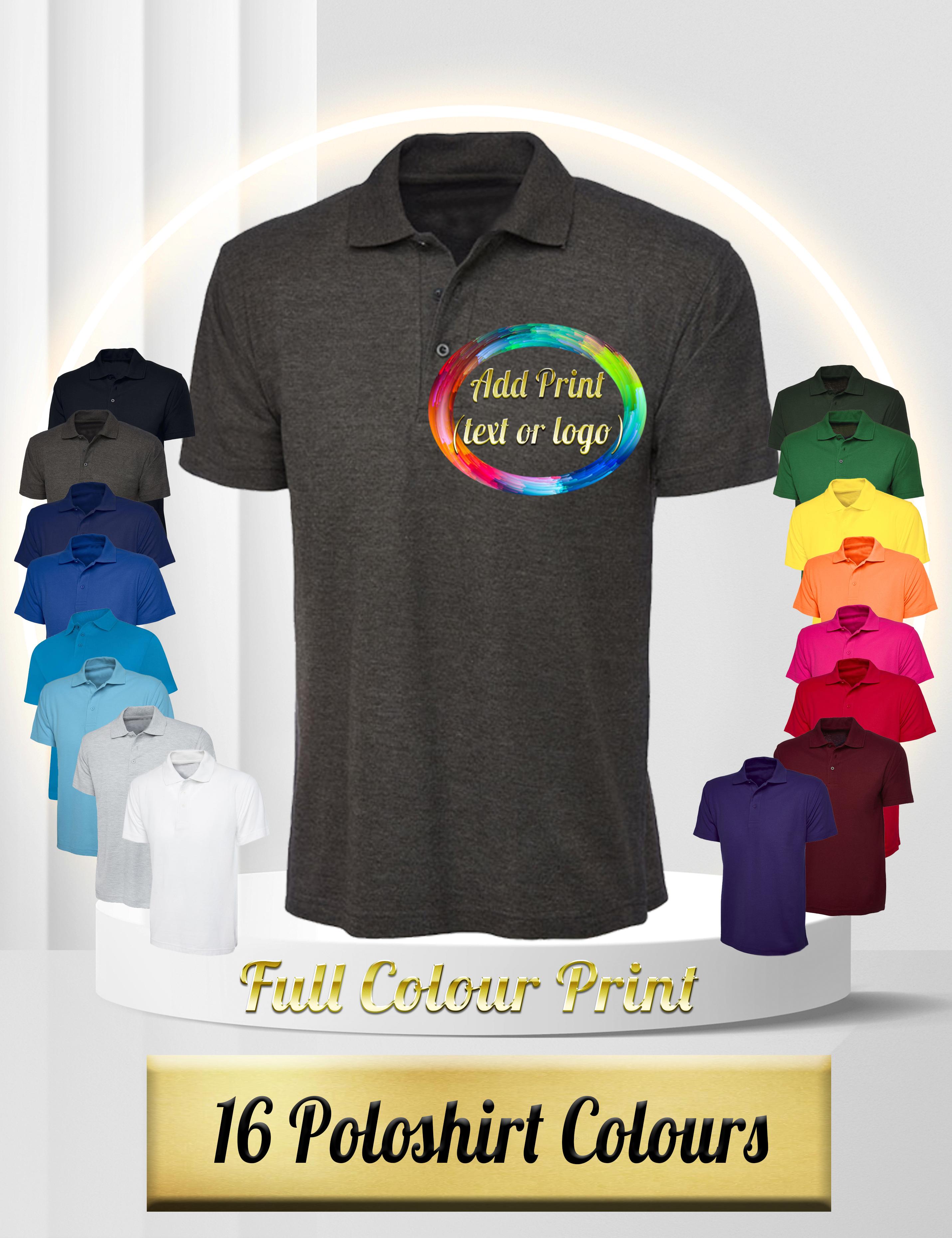 Full Colour Printed Polo Shirt