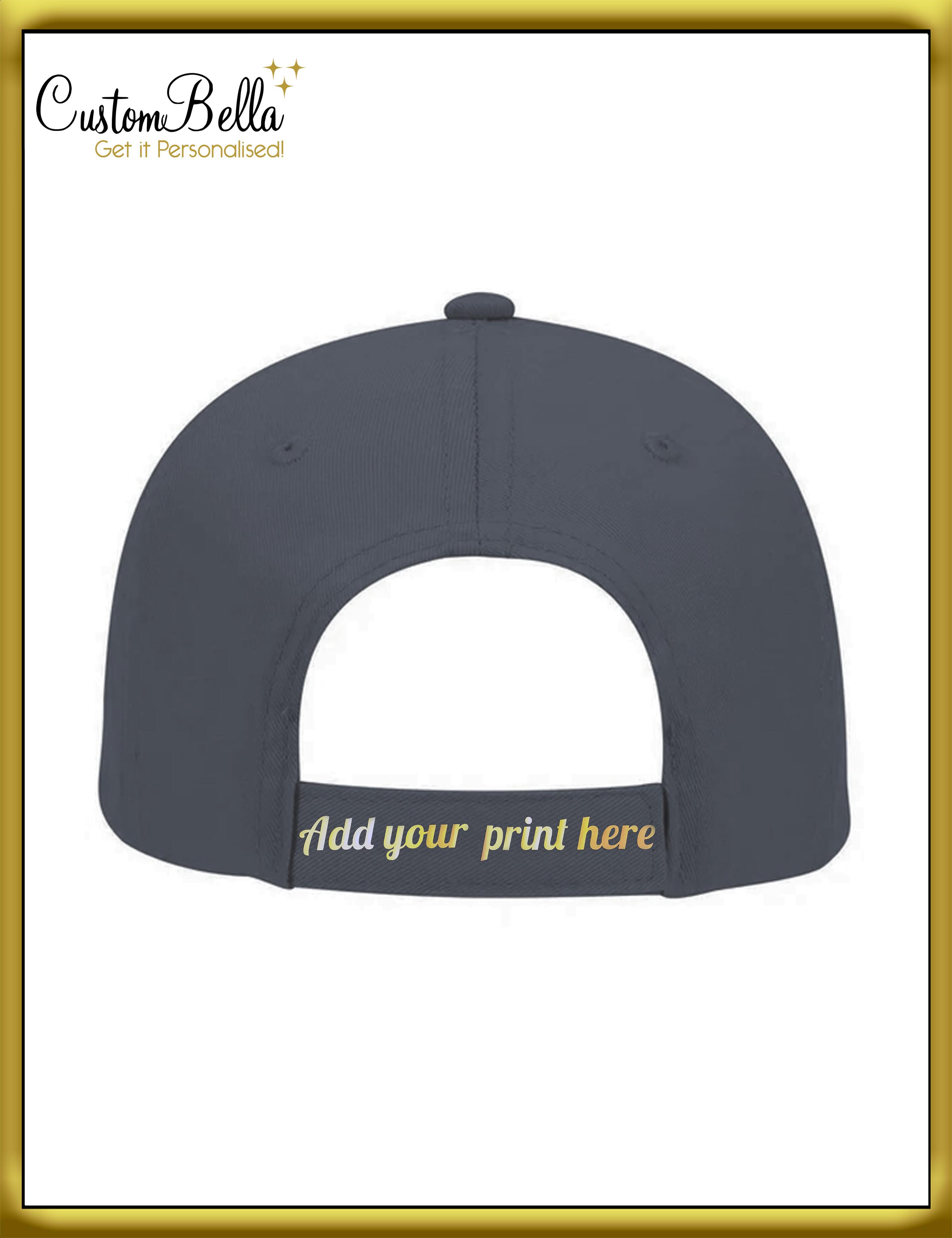 Personalised Printed Baseball cap back