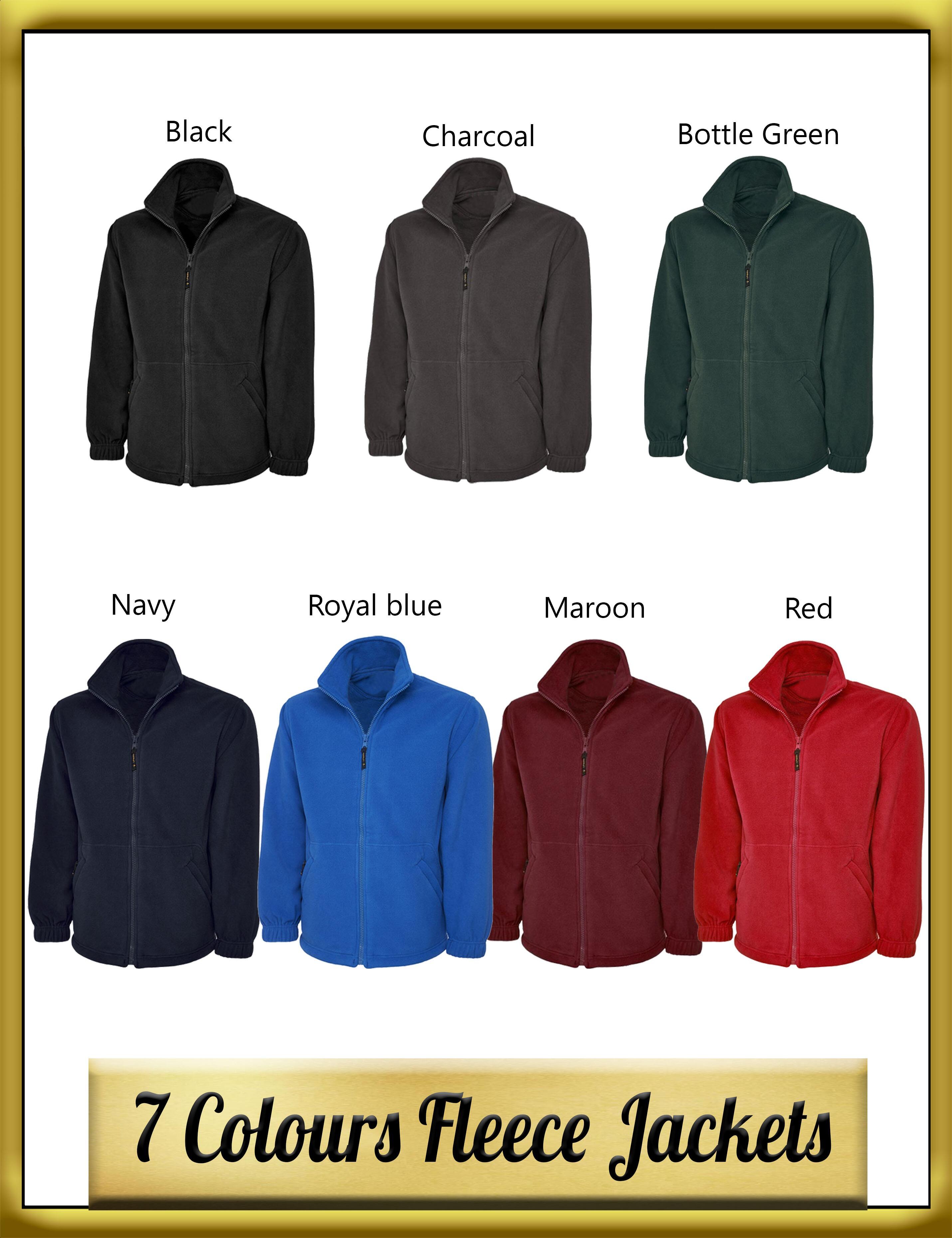 Embroidered Golf Fleece jacket colours