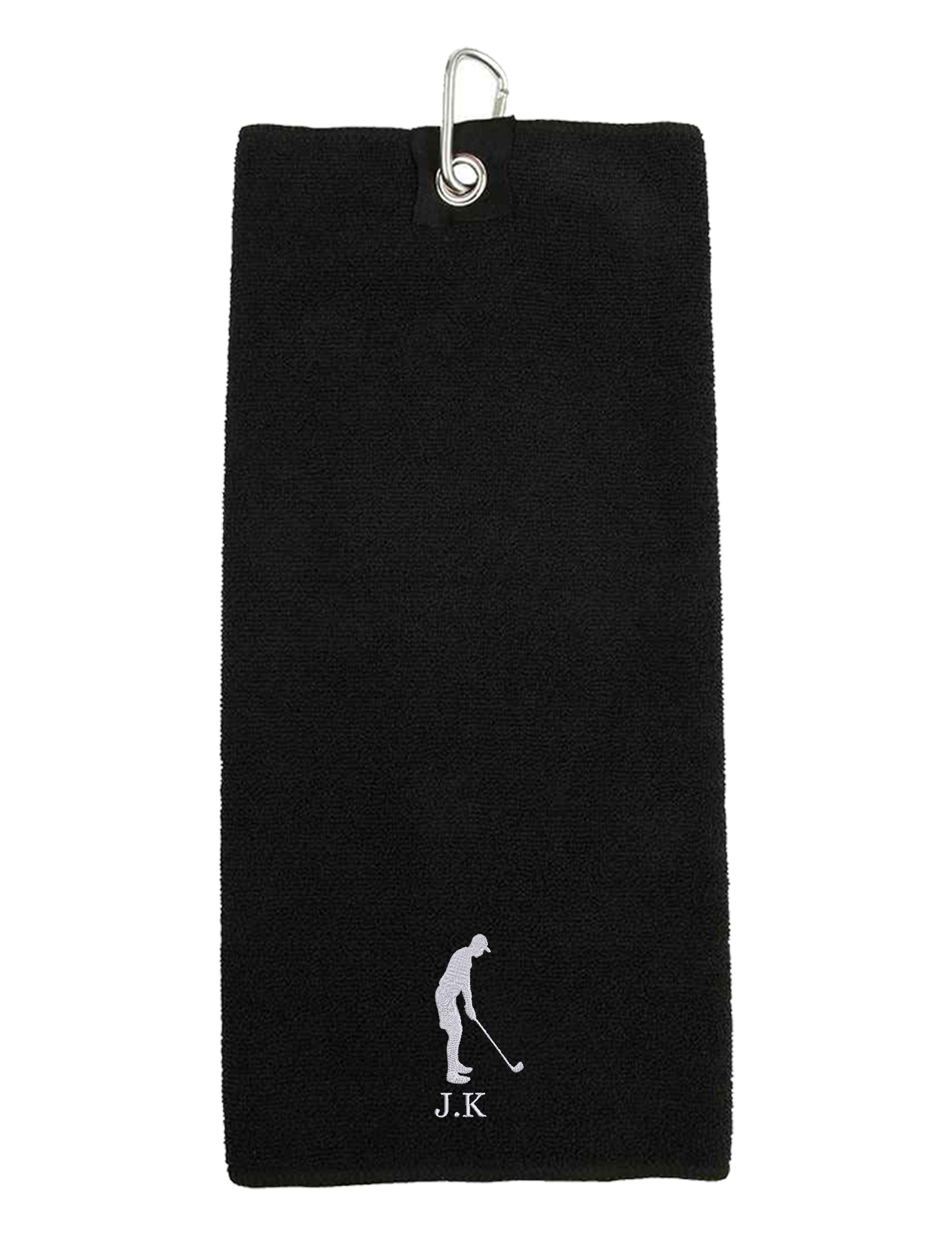 Men's Microfibre Golf Towel Black