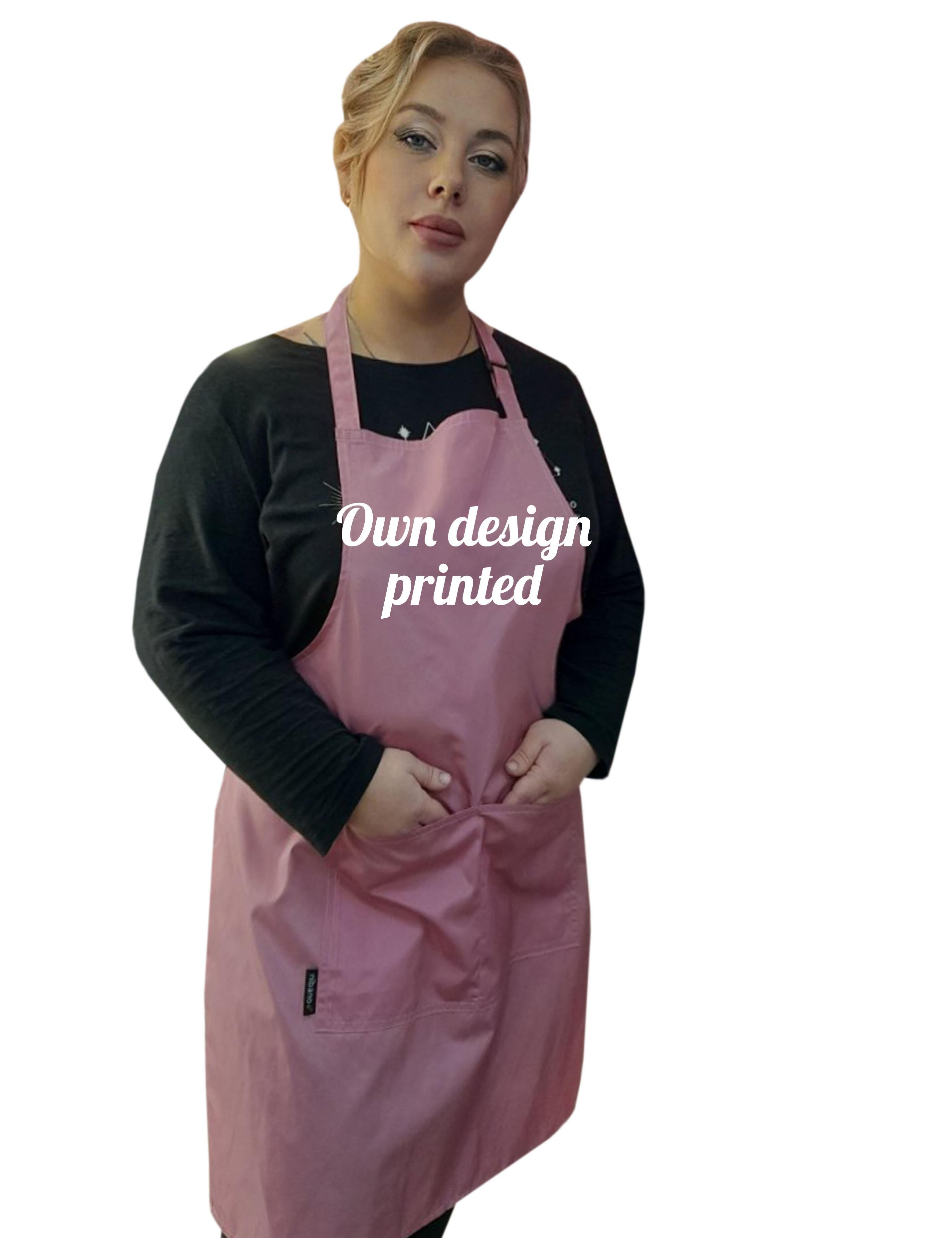 Personalised Waterproof Hairdressing apron rose gold printed