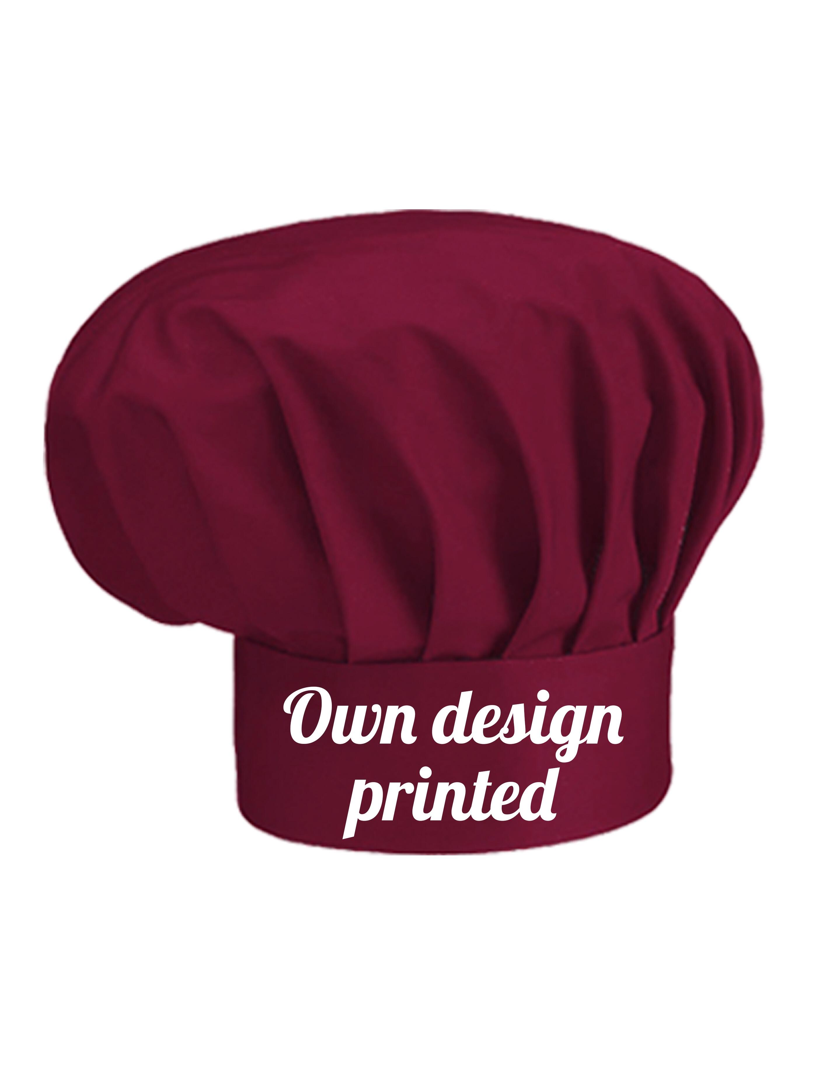 Little Chef Hat Burgundy available in 30 Colours