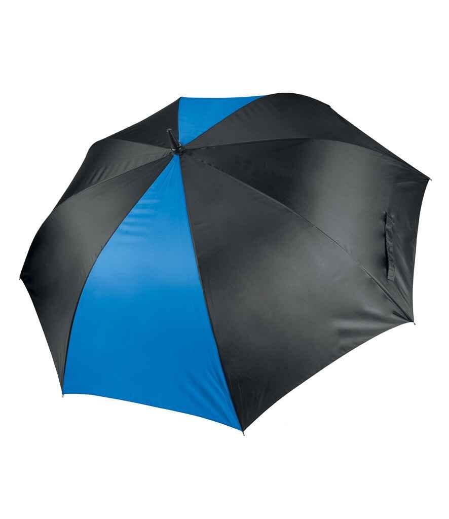 Personalised Large Golf Umbrella Black/Royal Blue with name or logo