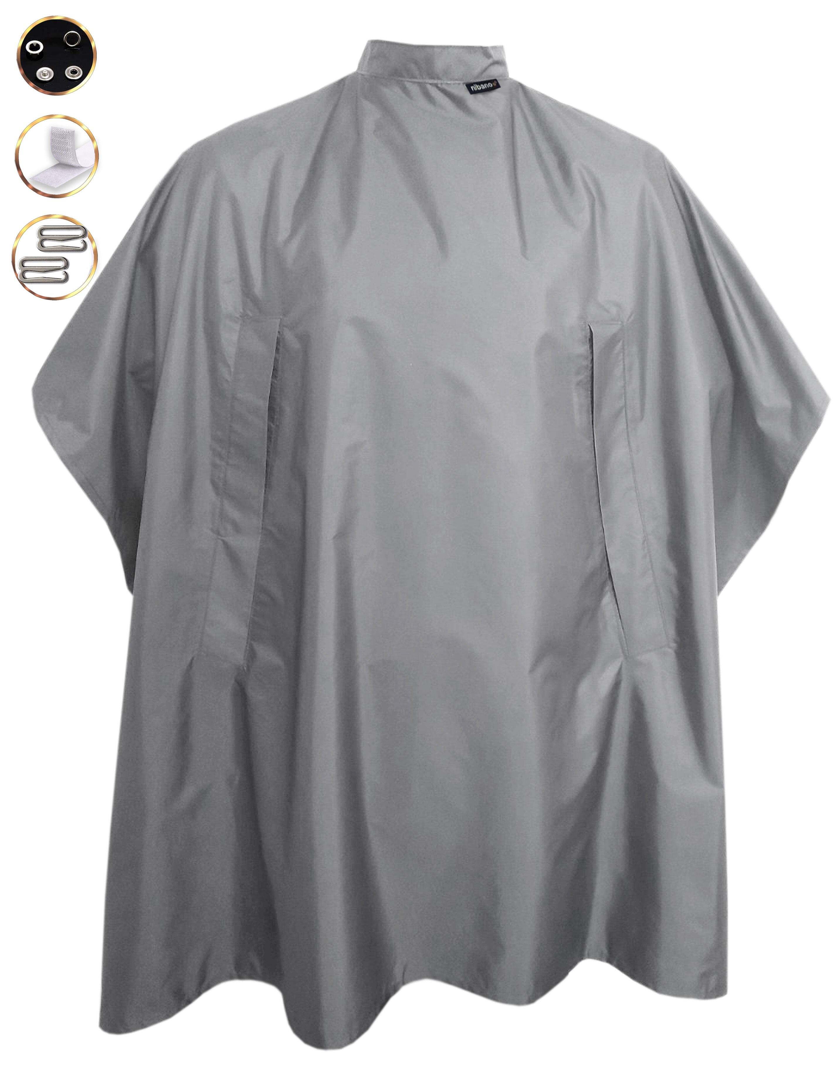 Nibano hairdressing gown grey with hand slits