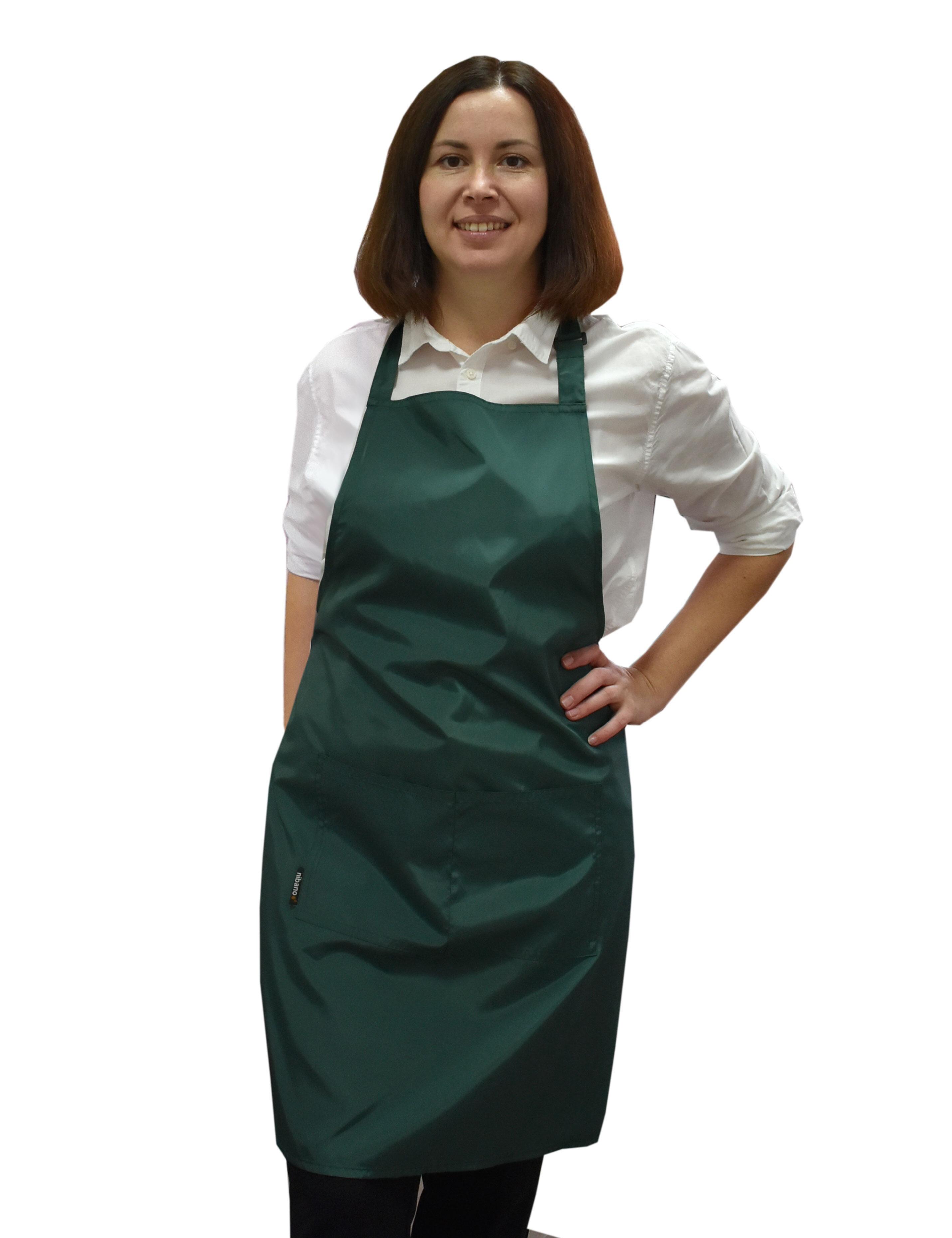 Hairdresser’s waterproof apron bottle green