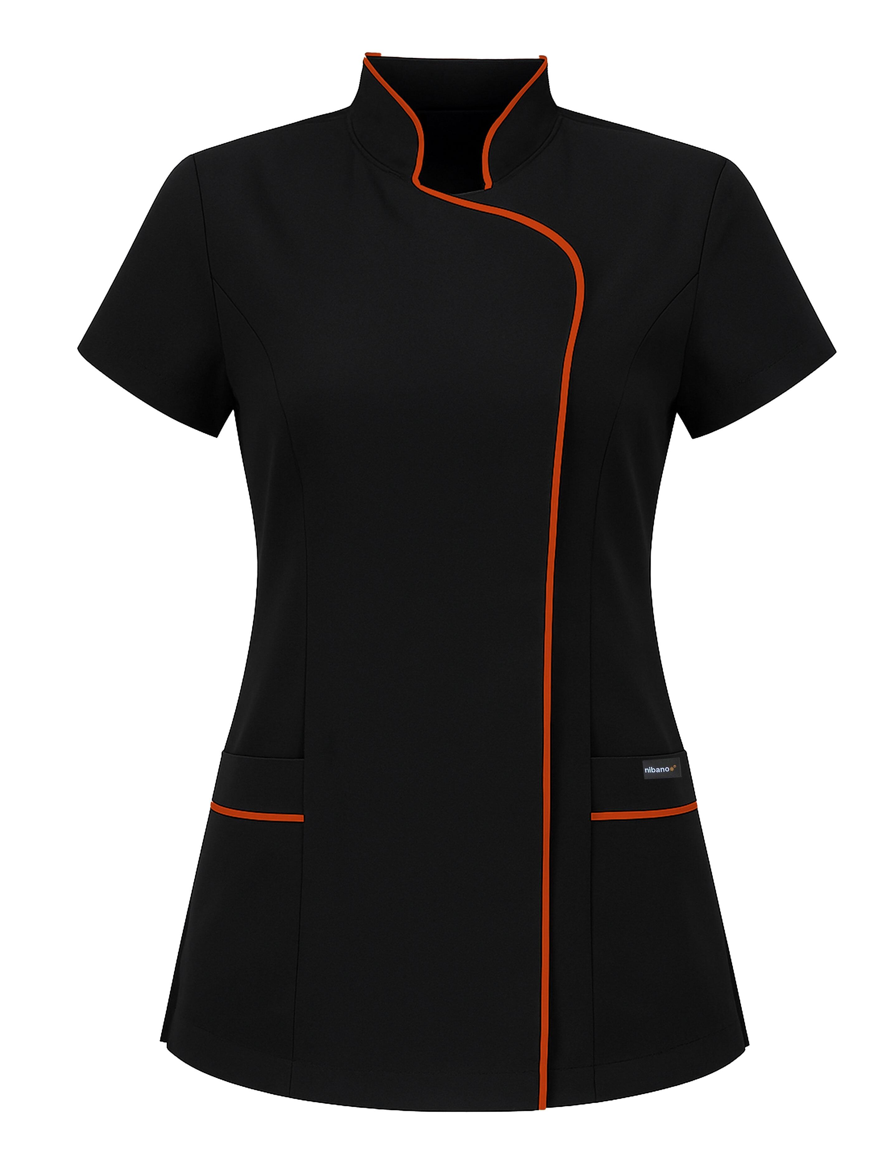 Ladies Black Orange Bi-Colour Essential Beauty Tunic