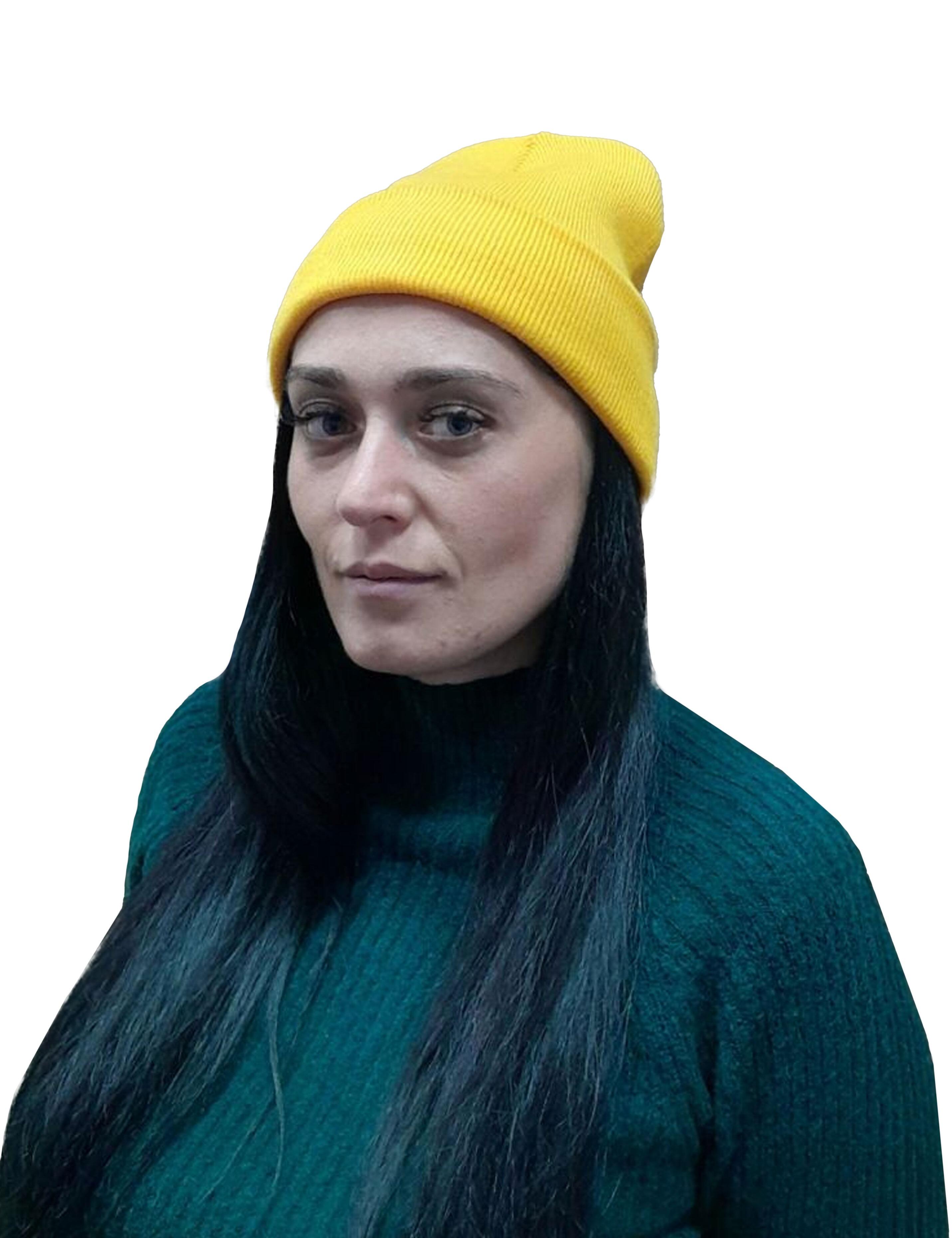 Winter hat beanie yellow