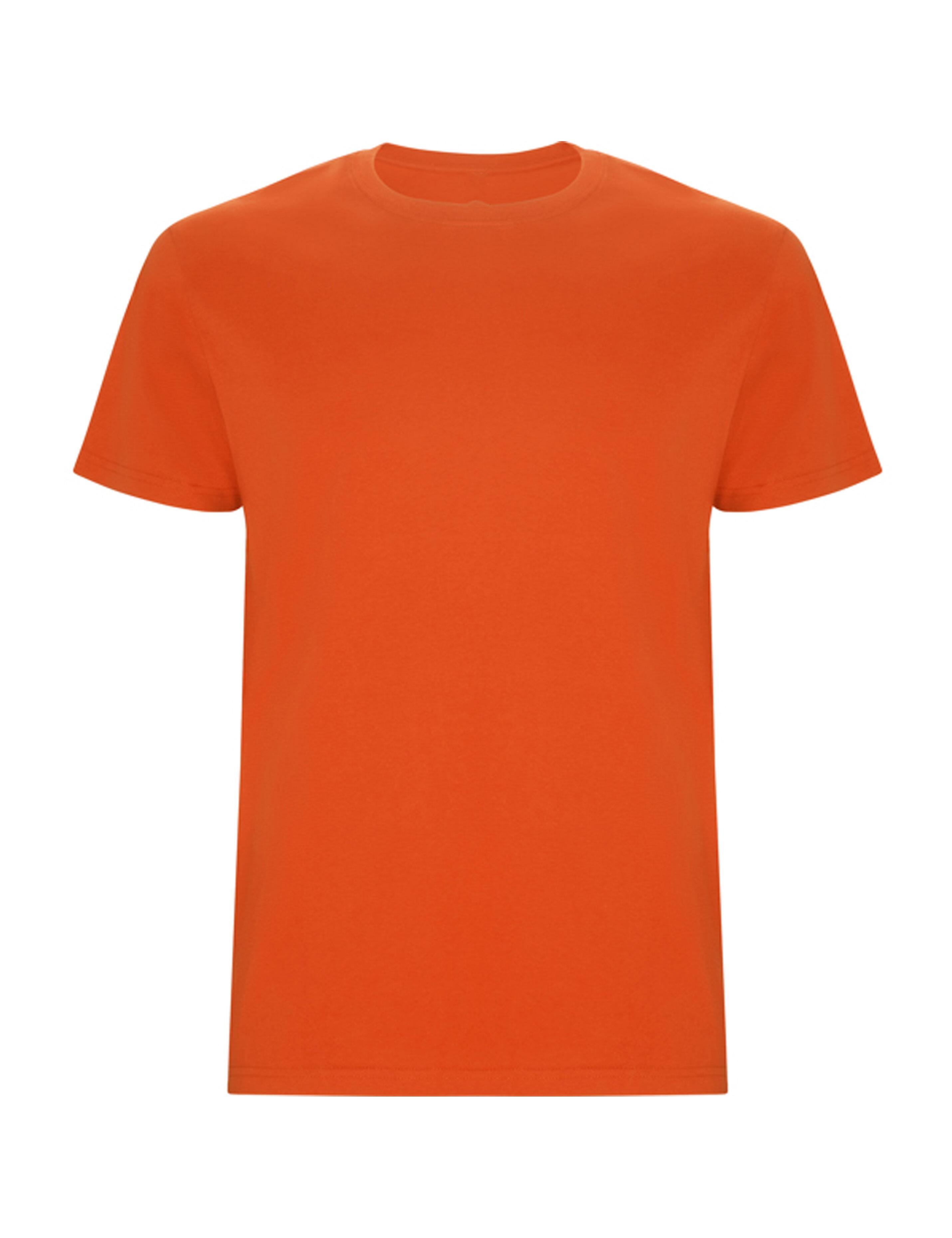 Men's Heavyweight Short Sleeve Orange T-shirt