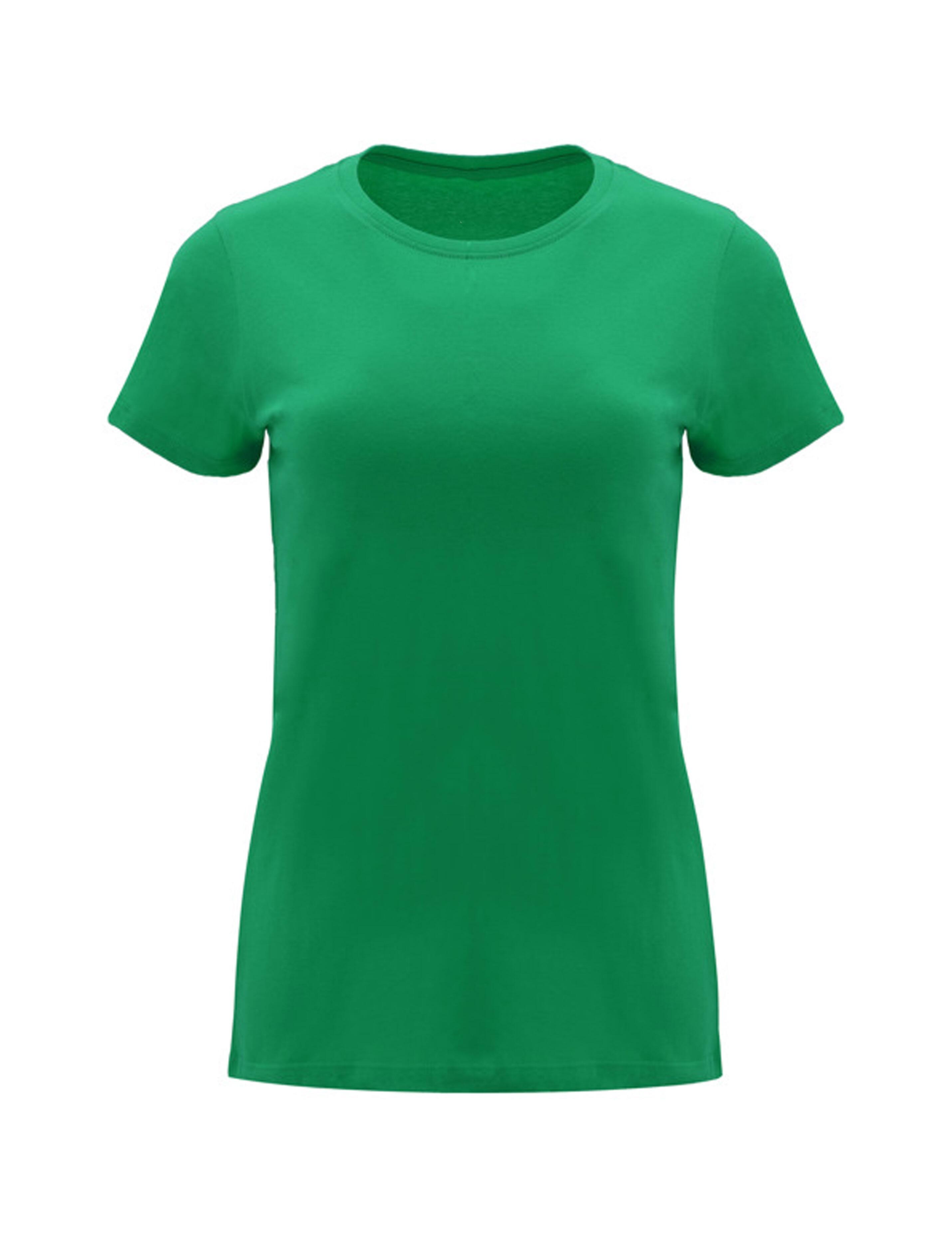 Plain kelly green women's T-shirt heavyweight cotton