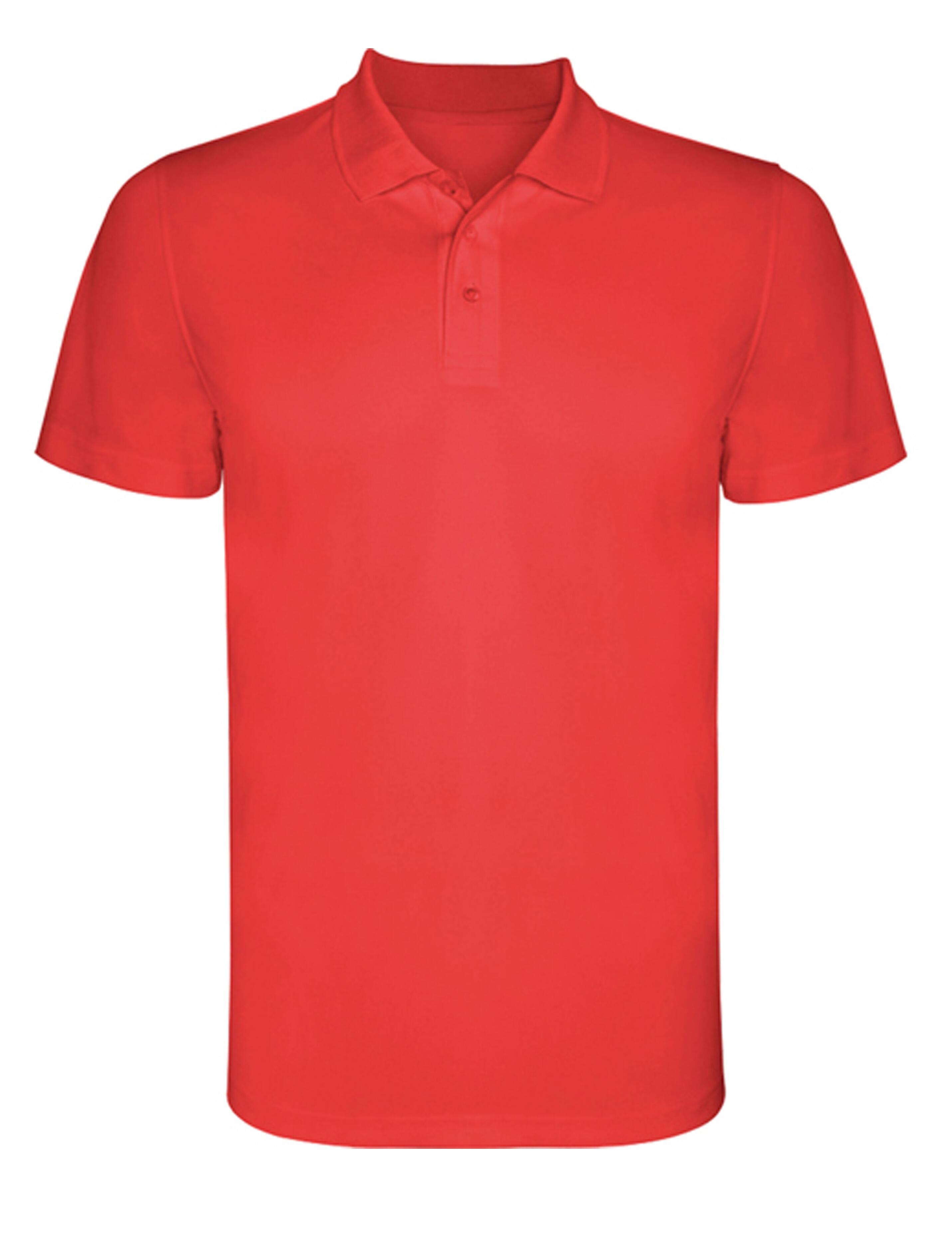 Red Dri-Fit polo shirt breathable performance fabric