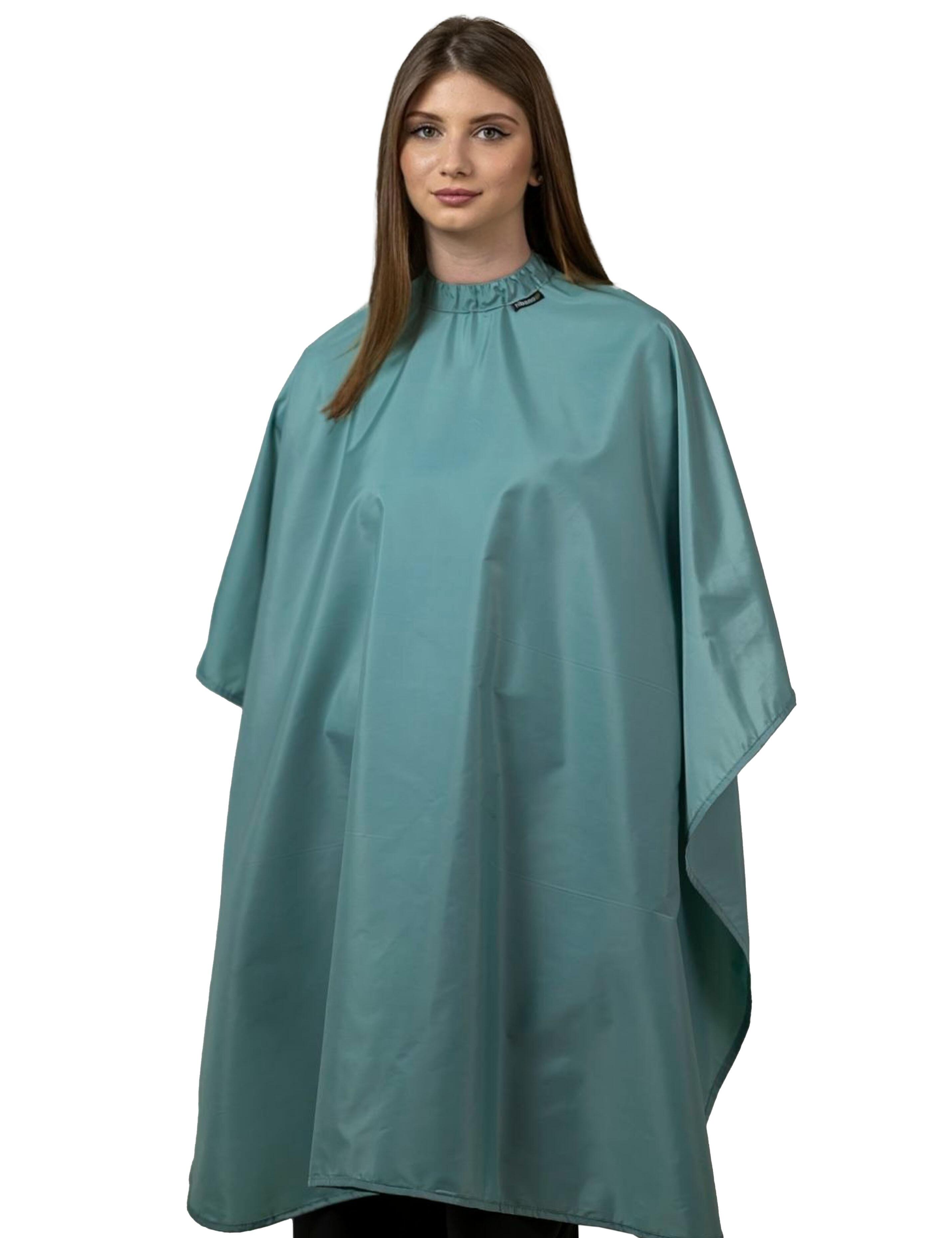 Sage Green Hairdresser Cutting Gown for Salon Use
