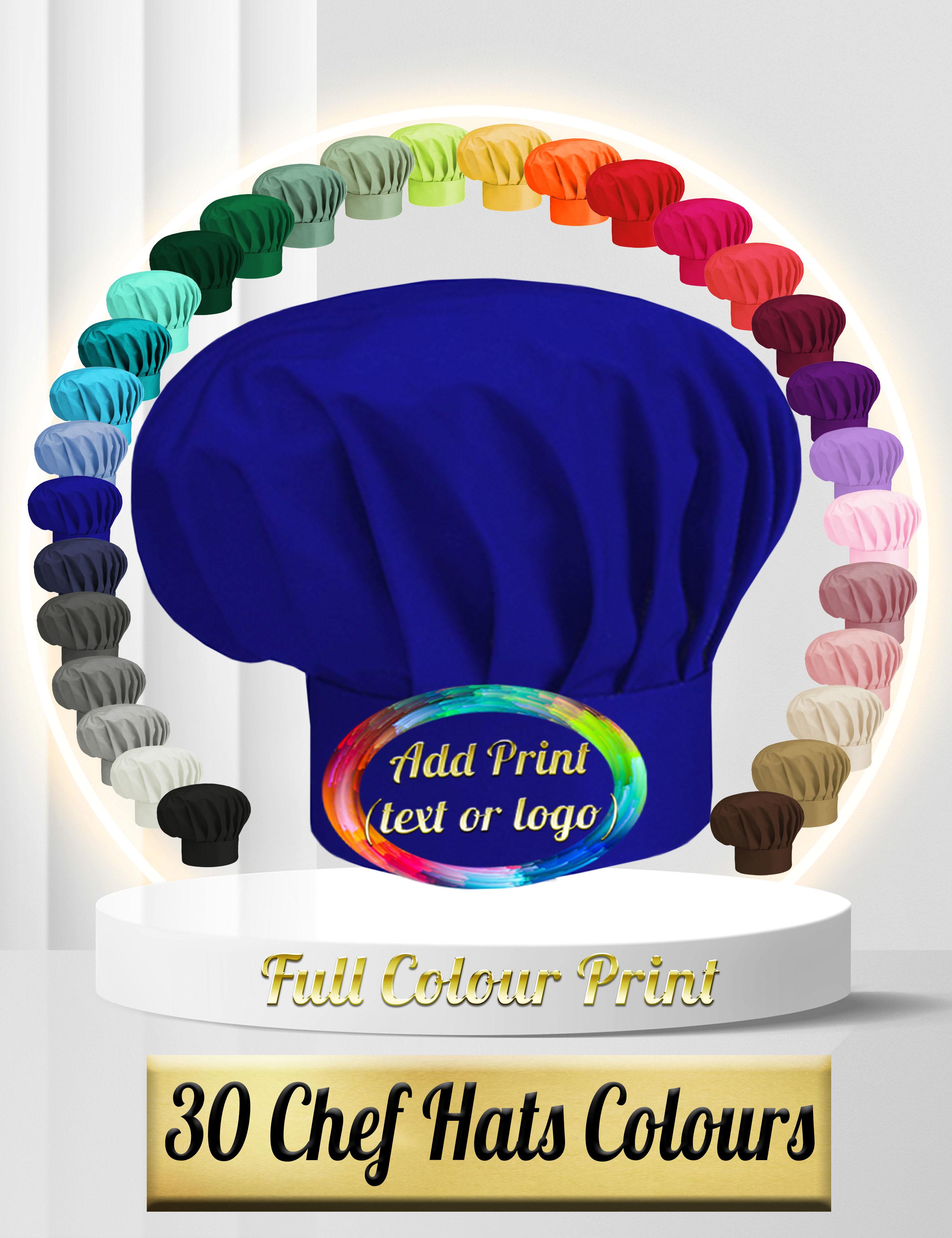Full colour printed chef hat