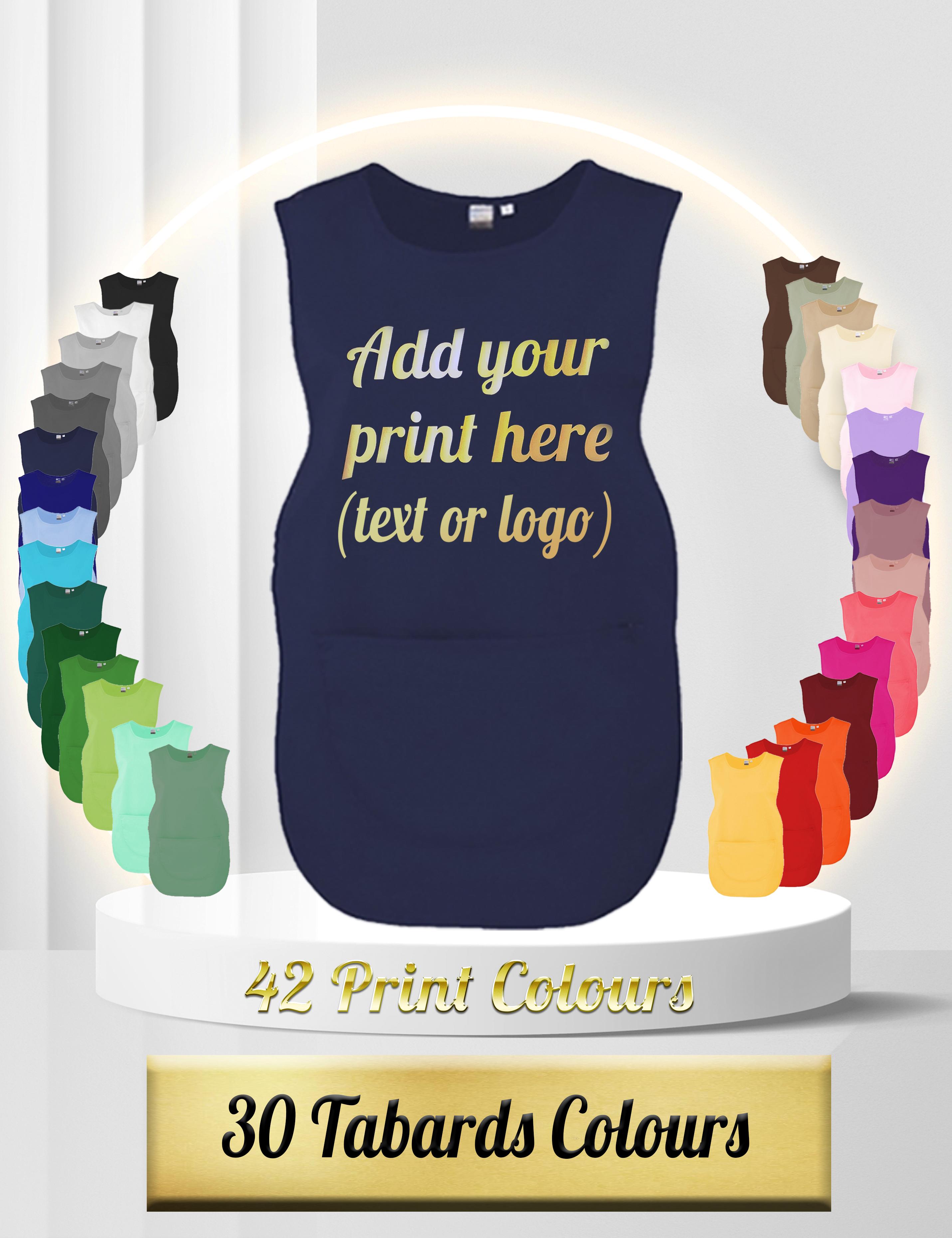 Personalised Printed Tabard with pocket