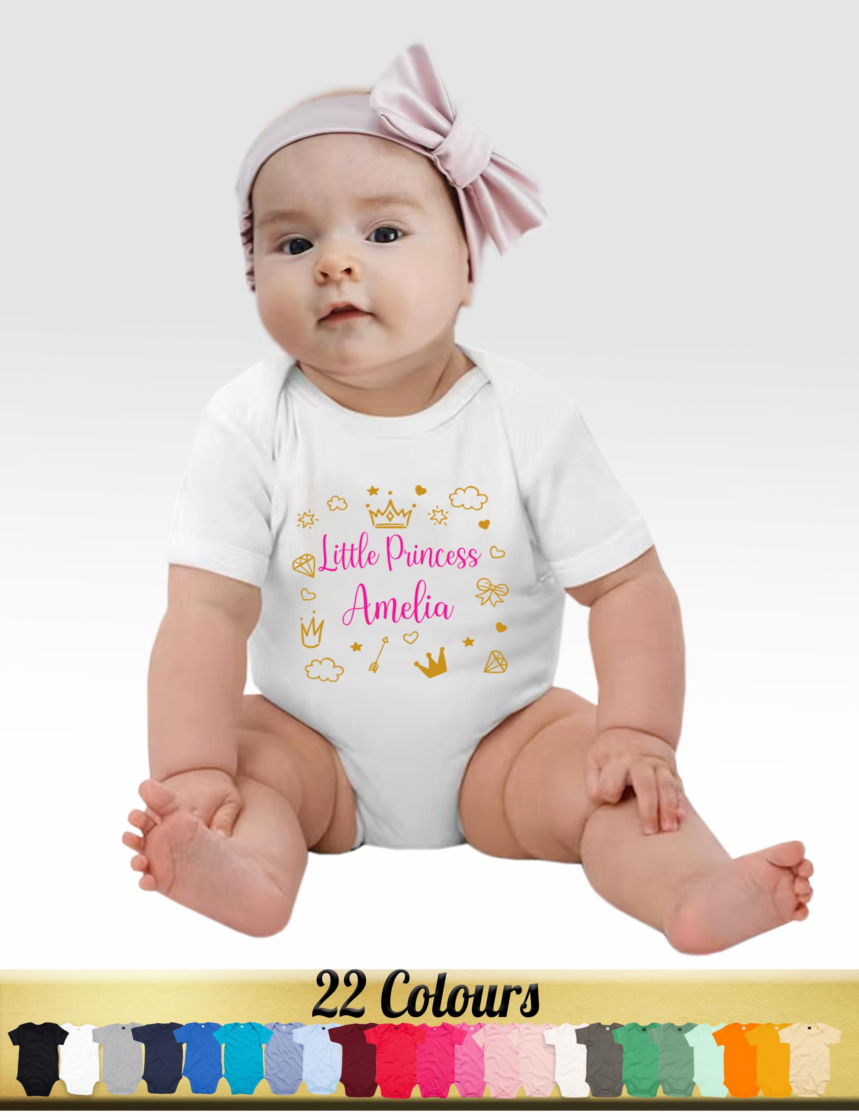 Personalised Princess Baby Bodysuit Printed