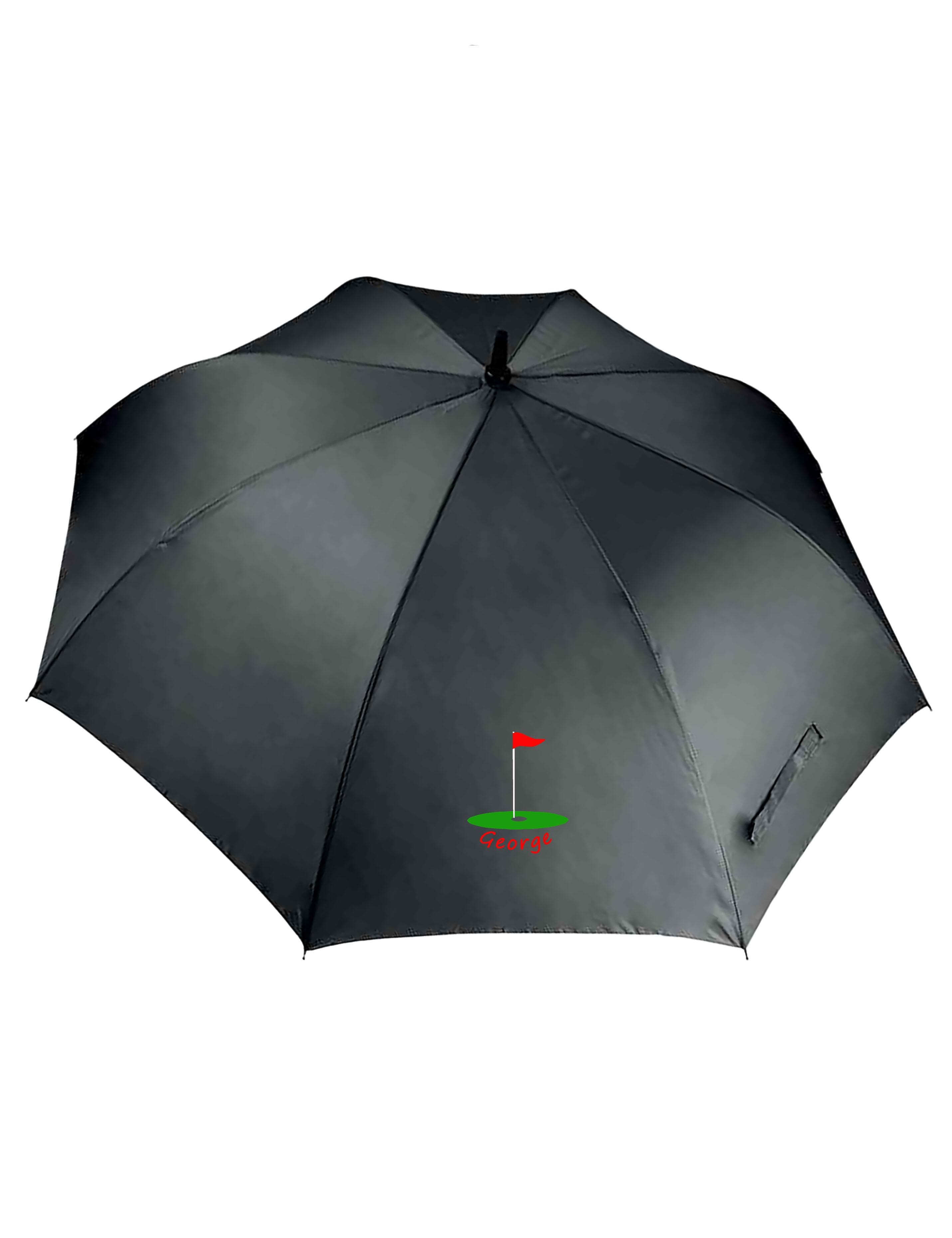 Golf Flag Design XX-Large Golf Umbrella Black