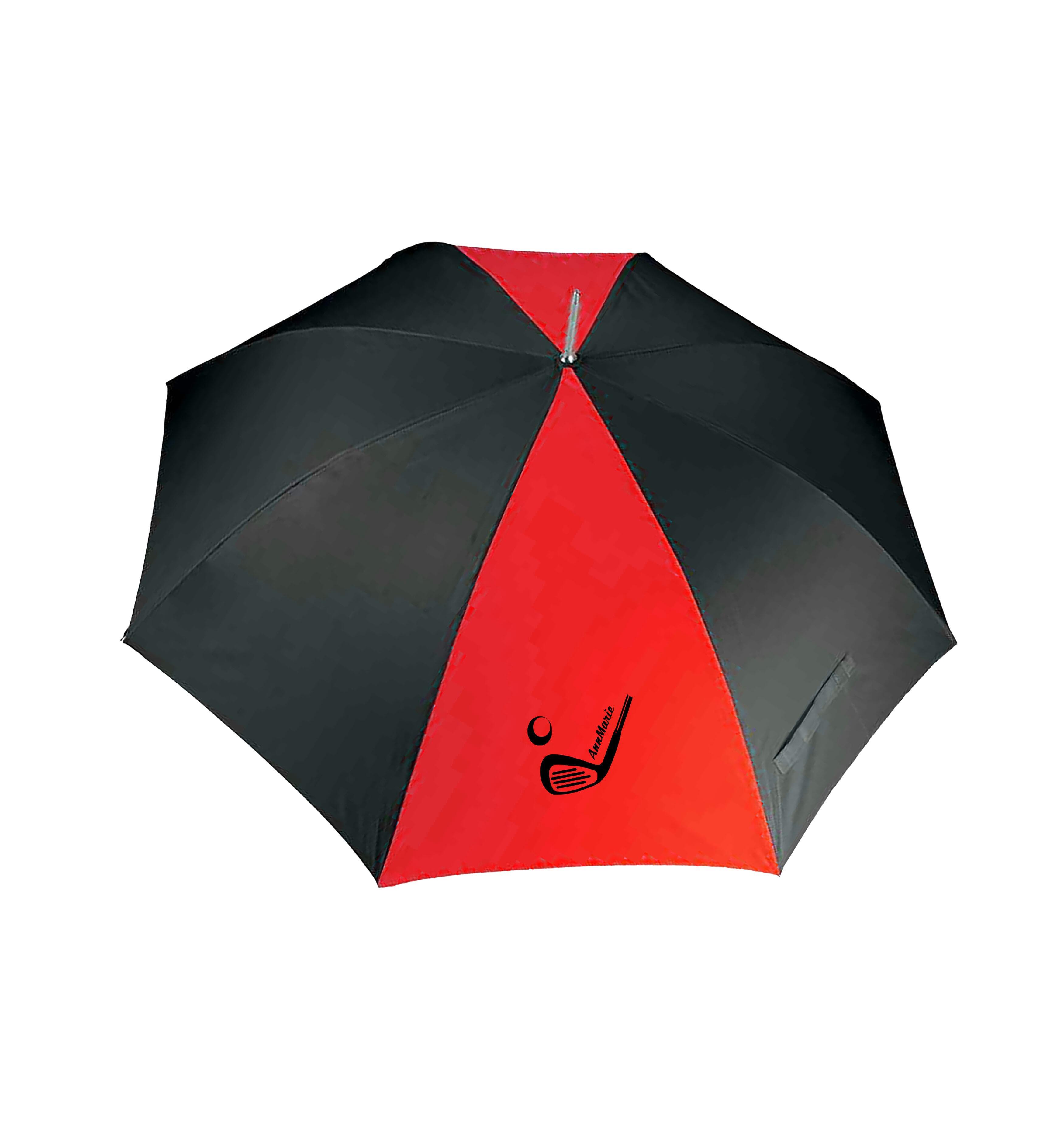 Golf Club Design Large Golf Umbrella Black/Red