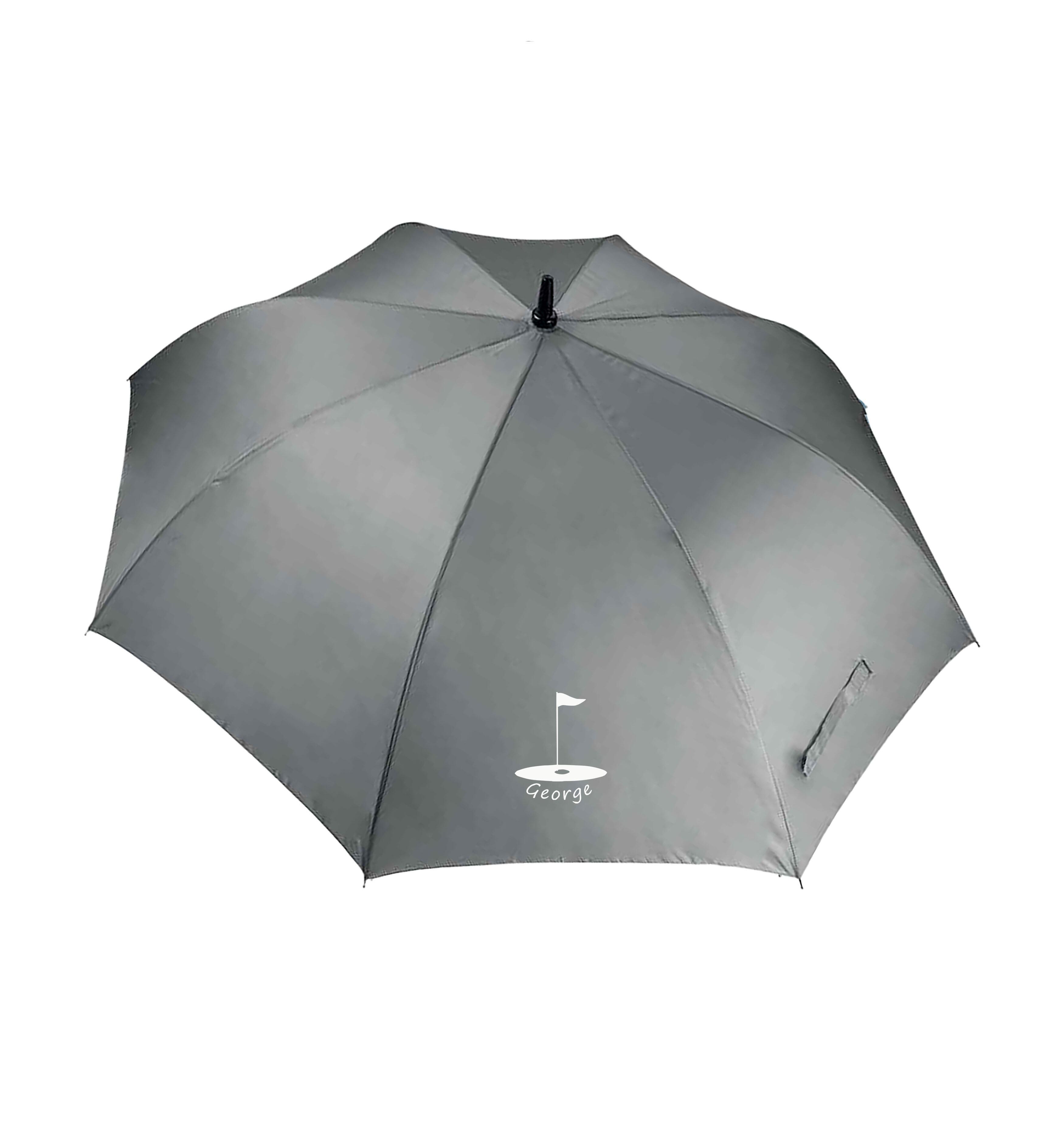 Golf Flag Design Large Golf Umbrella Dark Grey