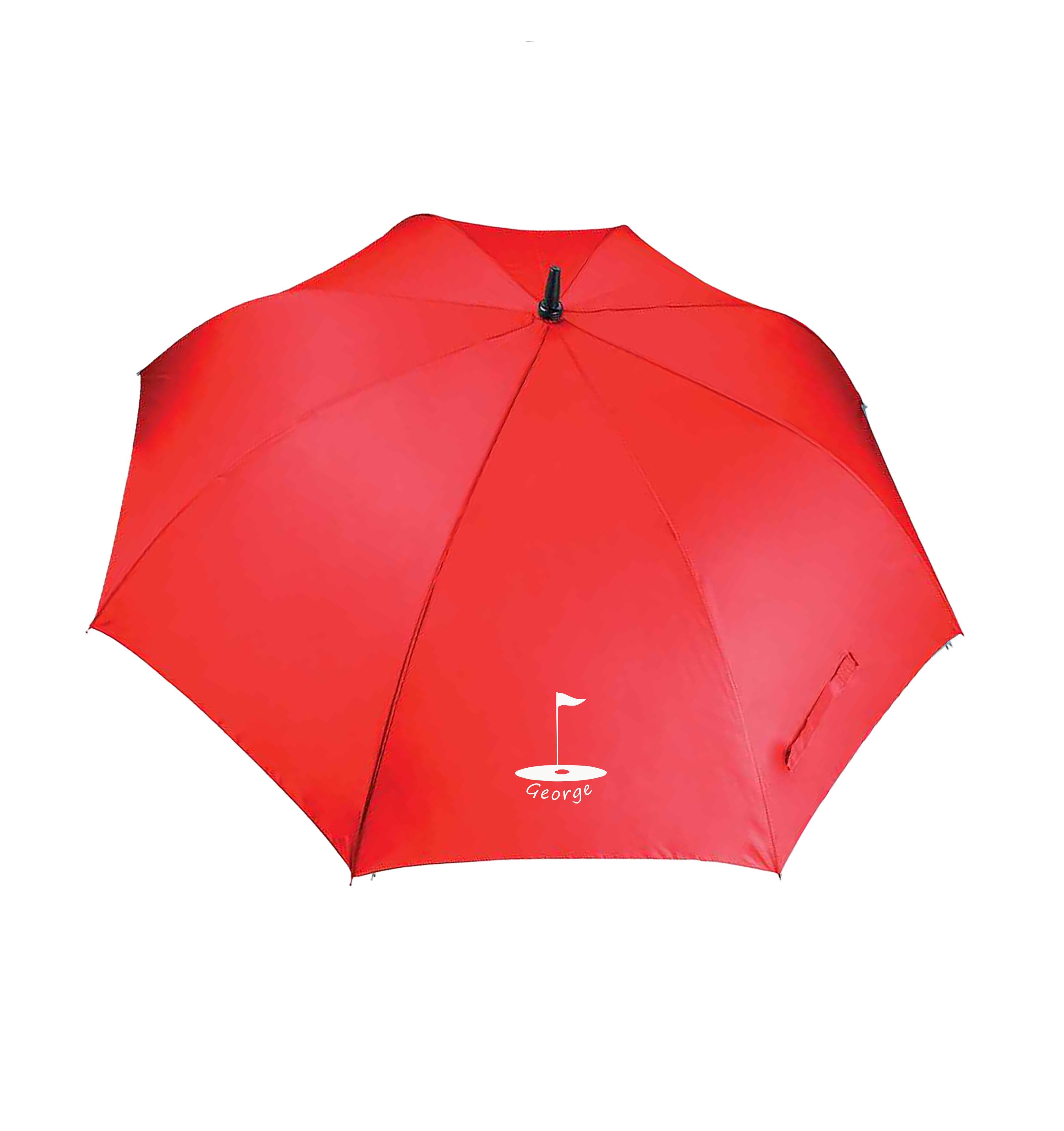 Golf Flag Design Large Golf Umbrella Red