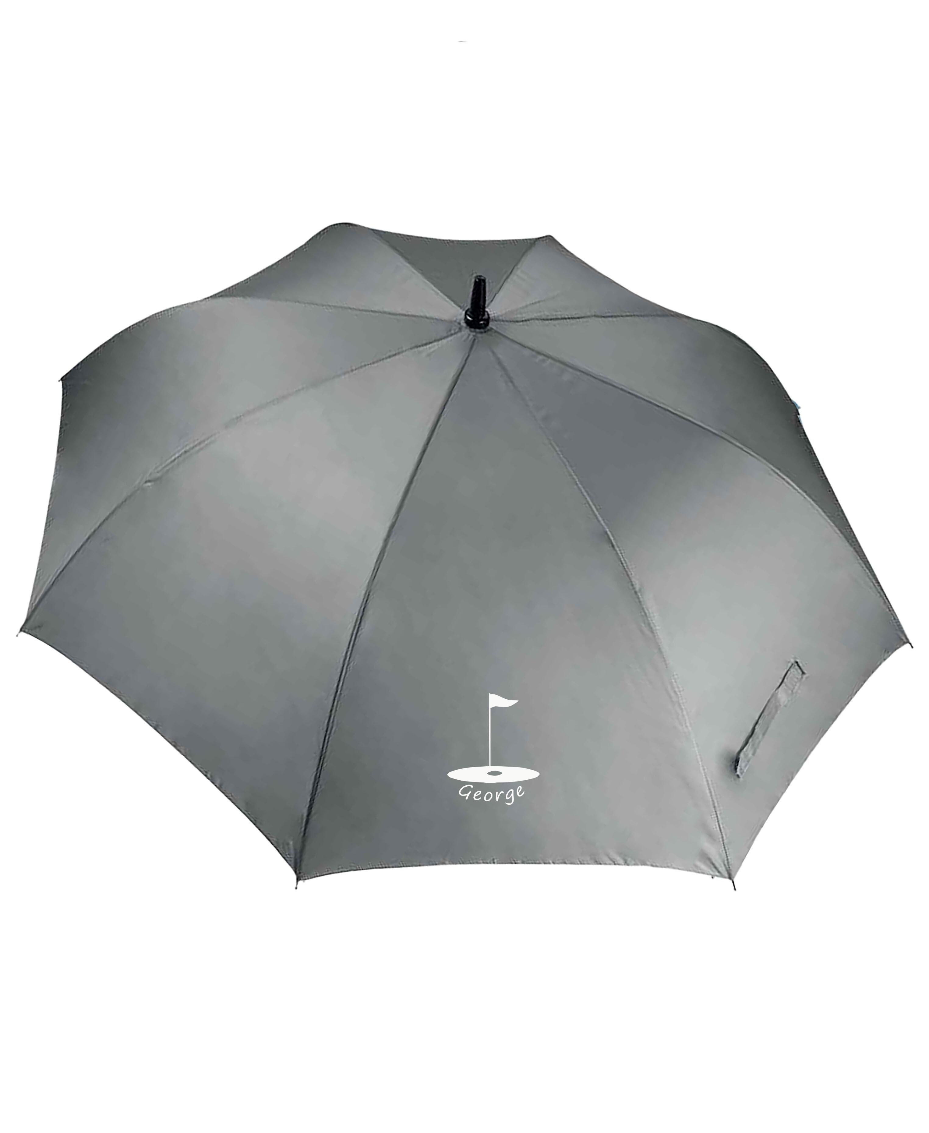 Golf Flag Design X-Large Golf Umbrella Dark Grey