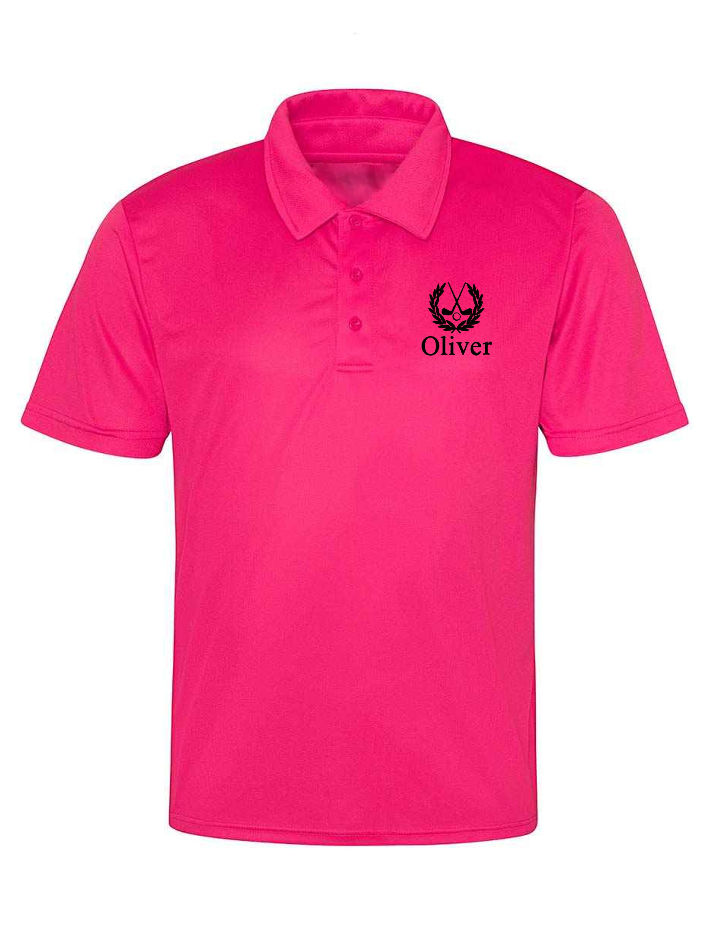 Pink golf t-shirt hot sale