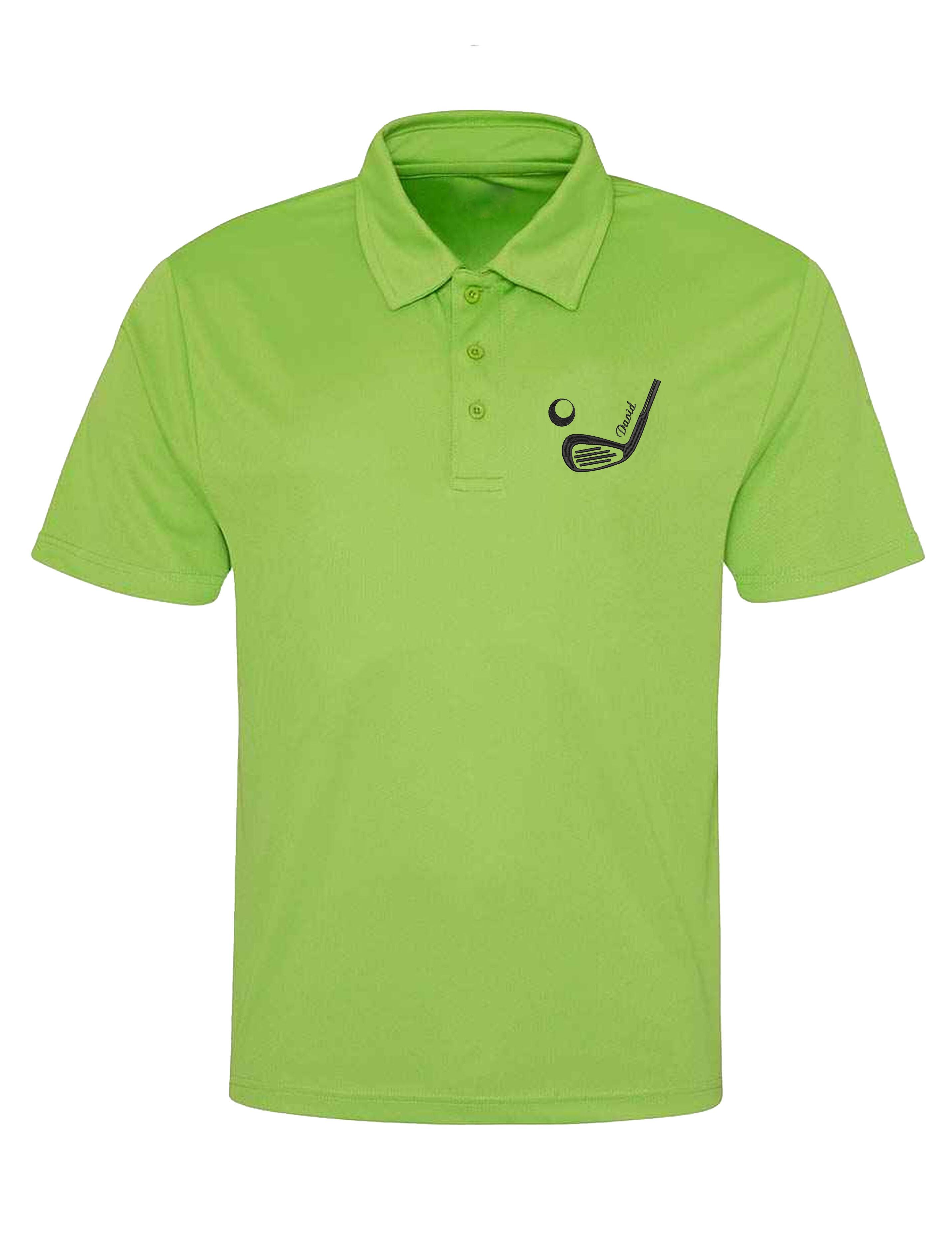 Golf Club Design Dri-Fit Golf Polo Shirt Lime