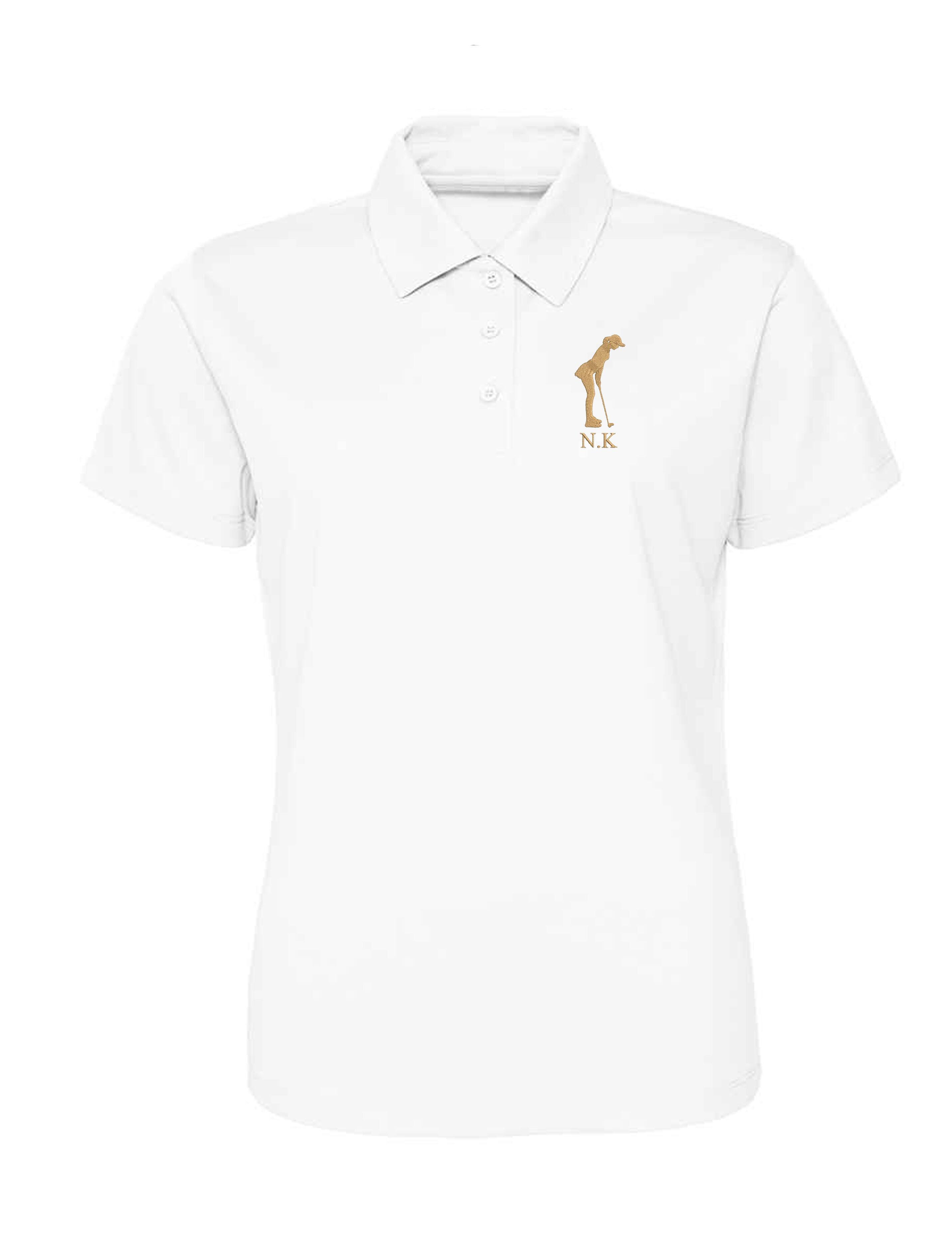 Women's Golf Design Women's Dri-Fit Golf Polo Shirt White