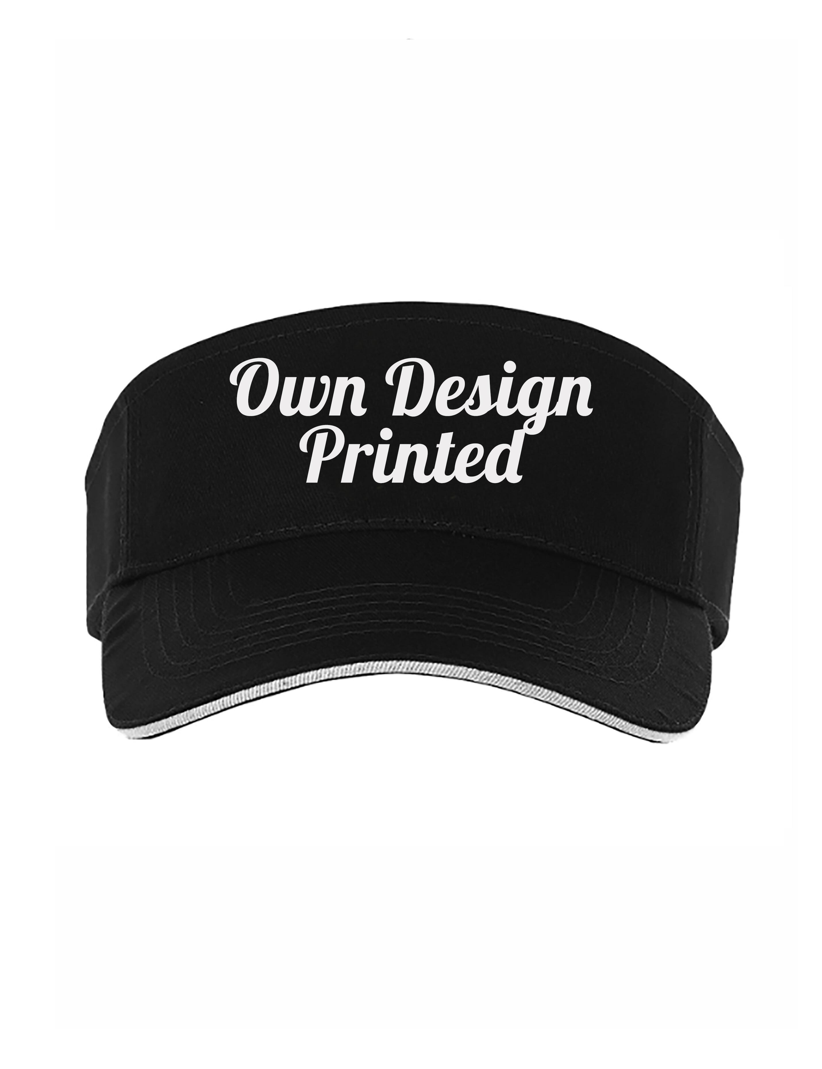 Printed Sun Visor black with your logo or design